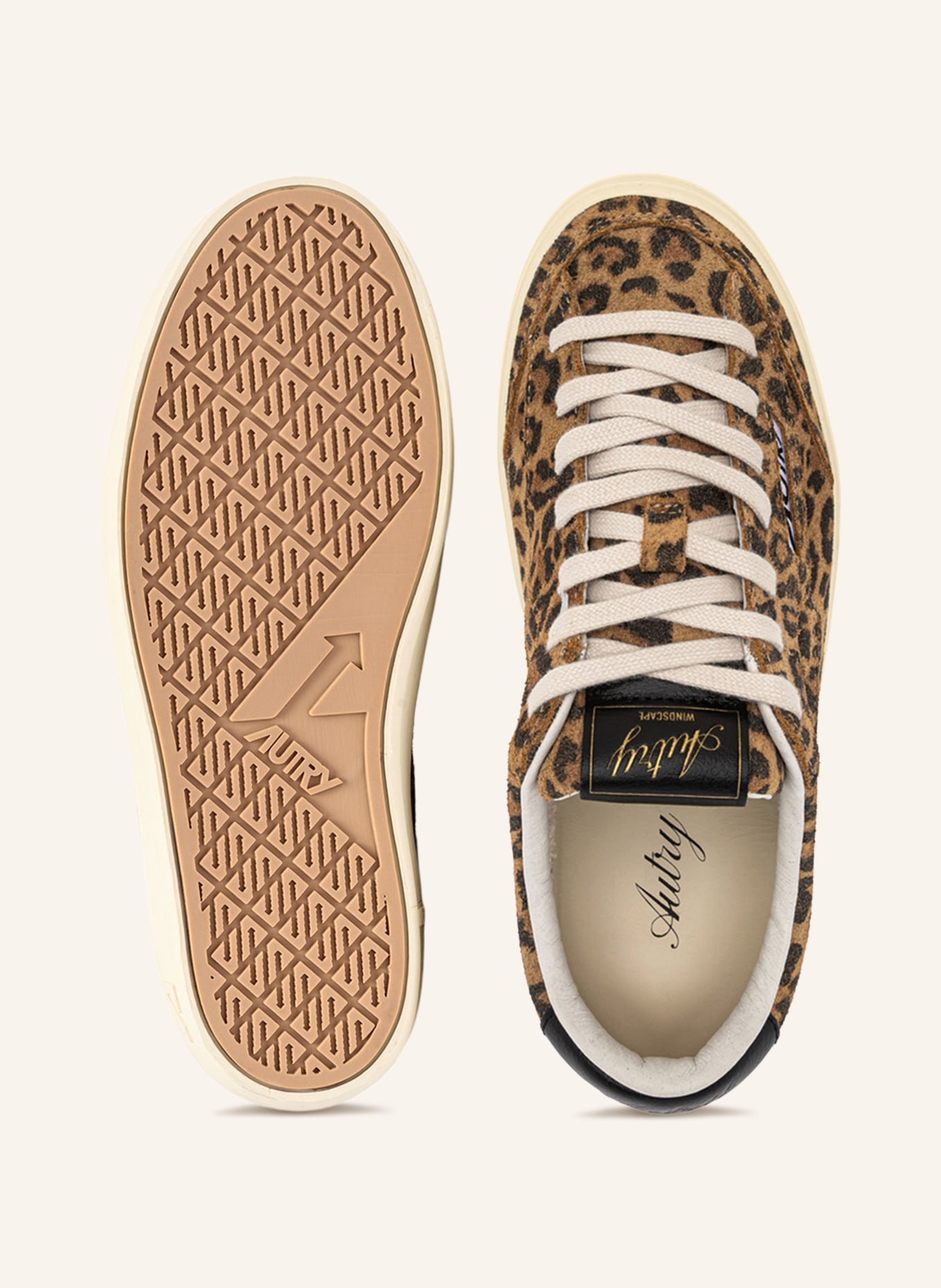 AUTRY Baskets WINDSCAPE LOW: COGNAC / NOIR