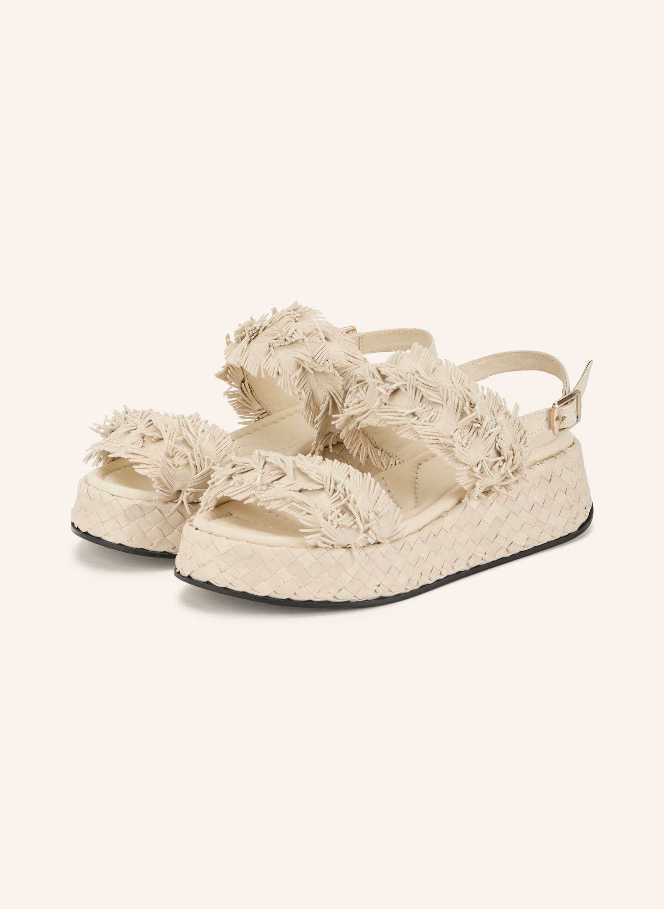 PONS QUINTANA Plateausandalen MAUI: LICHTGRIJS