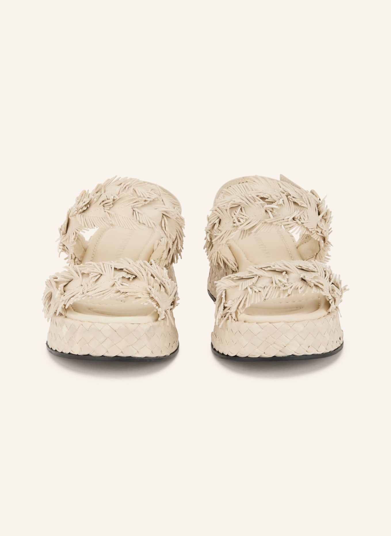 PONS QUINTANA Plateausandalen MAUI: LICHTGRIJS