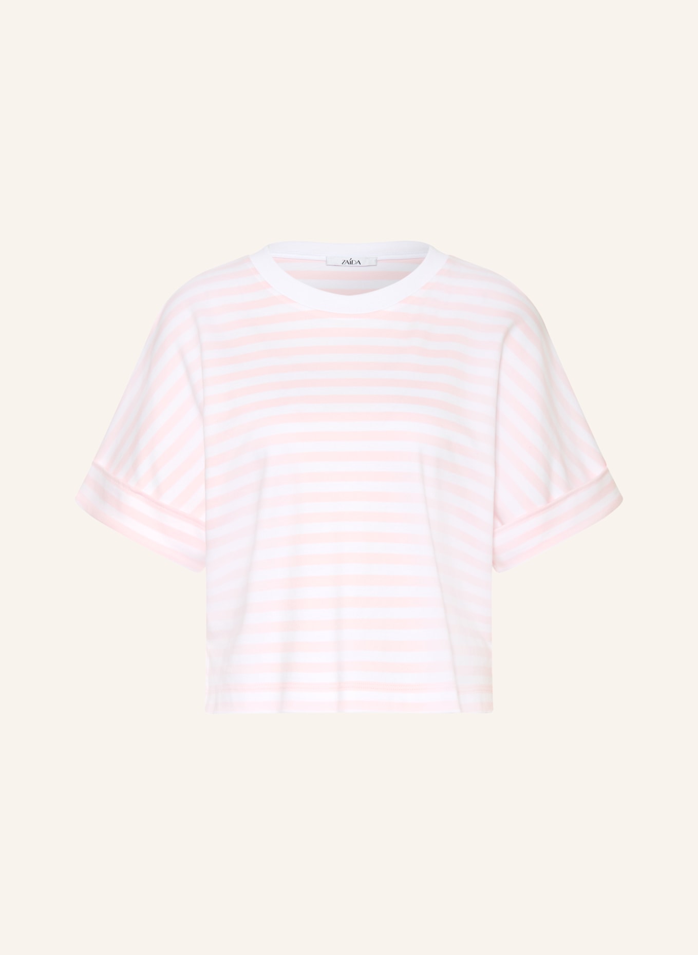 ZAÍDA T-Shirt: HELLROSA / WEISS