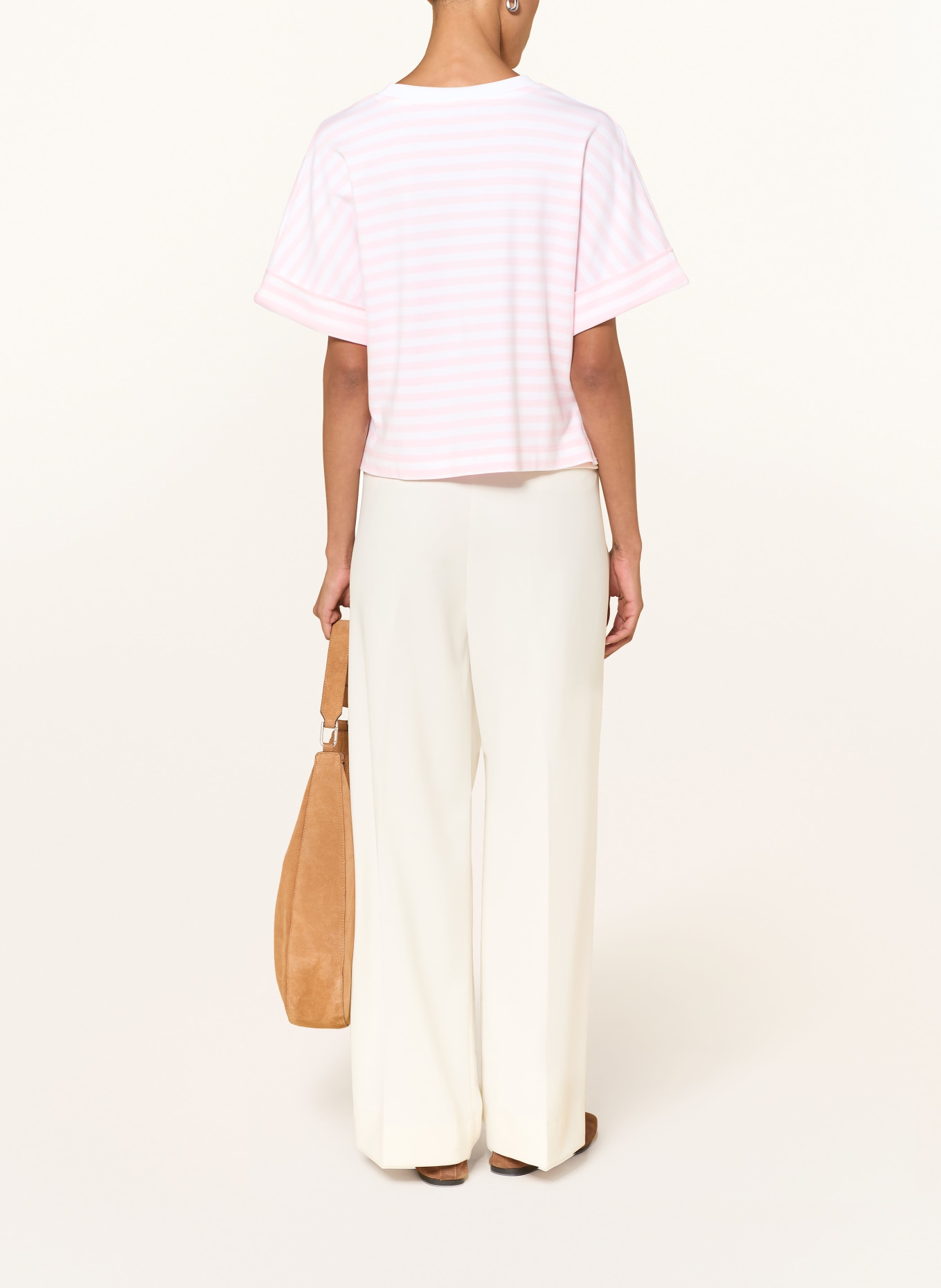 ZAÍDA T-Shirt: HELLROSA / WEISS