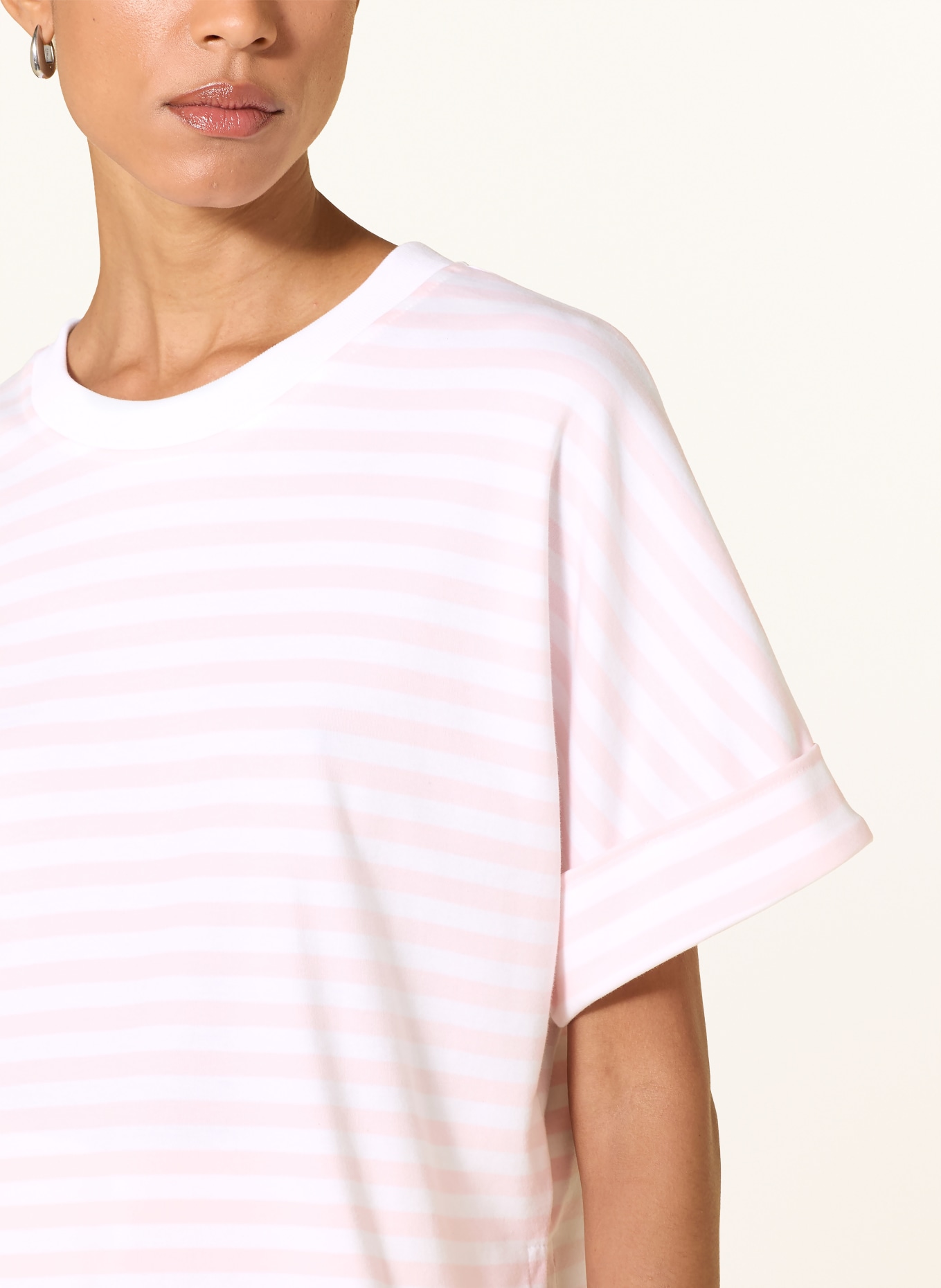 ZAÍDA T-Shirt: HELLROSA / WEISS
