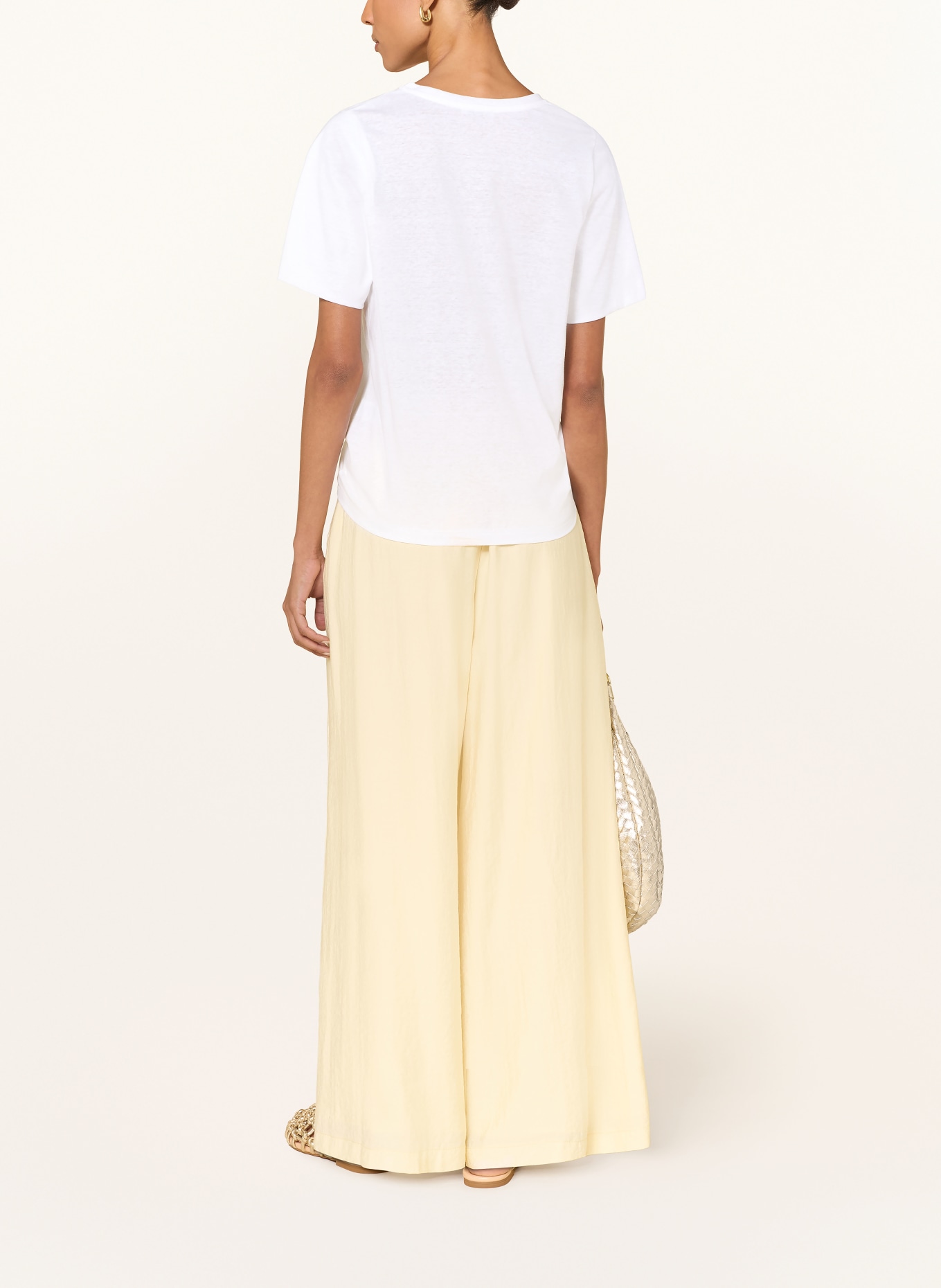 ZAÍDA T-shirt: BLANC / JAUNE FONCÉ / VERT