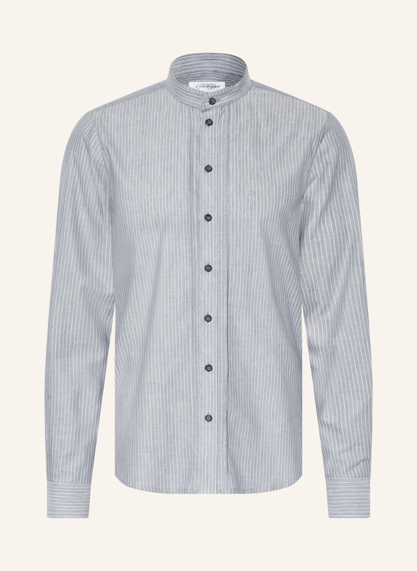 Grasegger Trachtenhemd KISSING Regular Fit: BLAU / WEISS