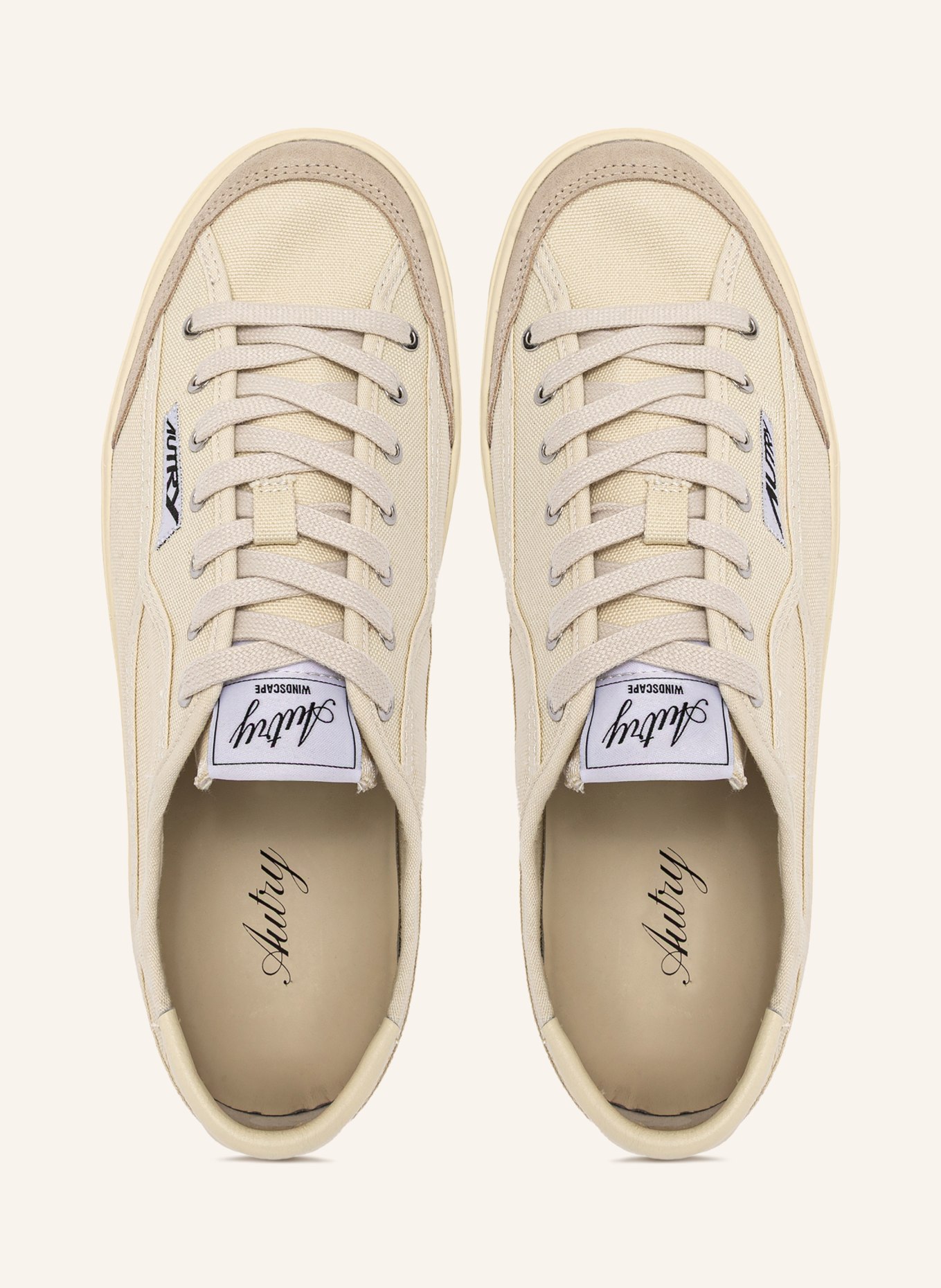 AUTRY Baskets WINDSCAPE LOW CU: ÉCRU / MARRON CLAIR / NOIR