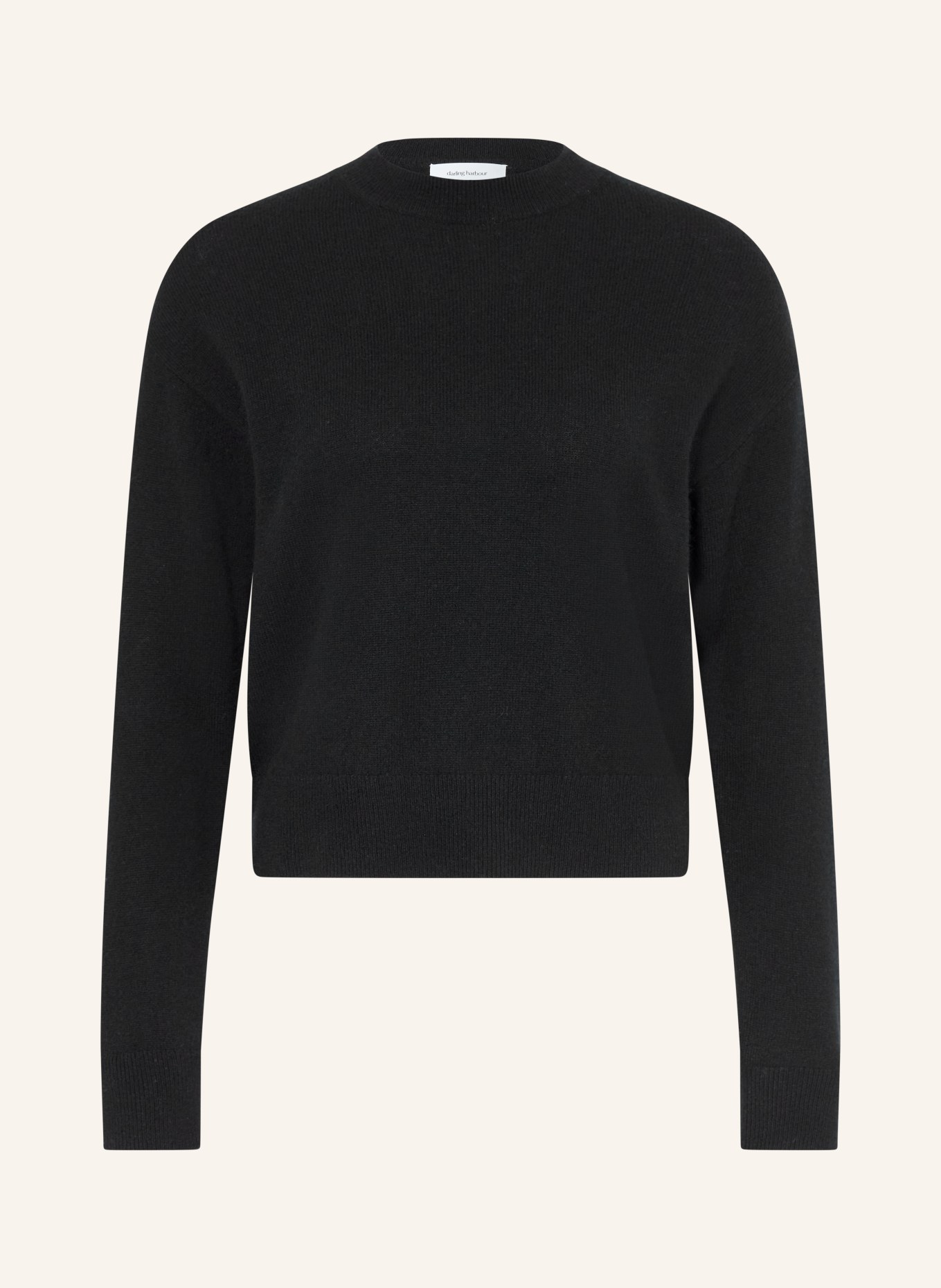 darling harbour Cashmere sweater: BLACK