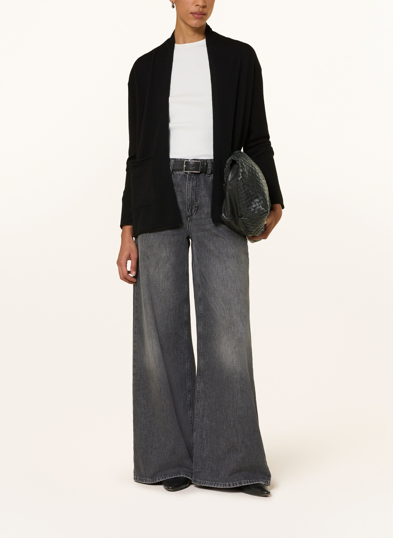 darling harbour Strickhülle aus Cashmere: BLACK