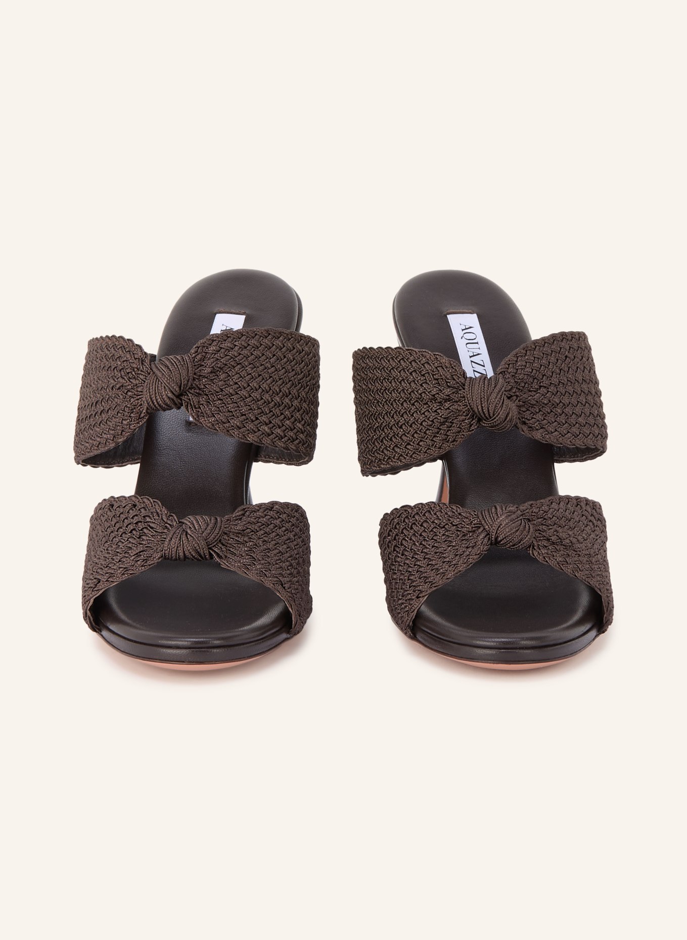 AQUAZZURA Mules SMILE: DUNKELBRAUN