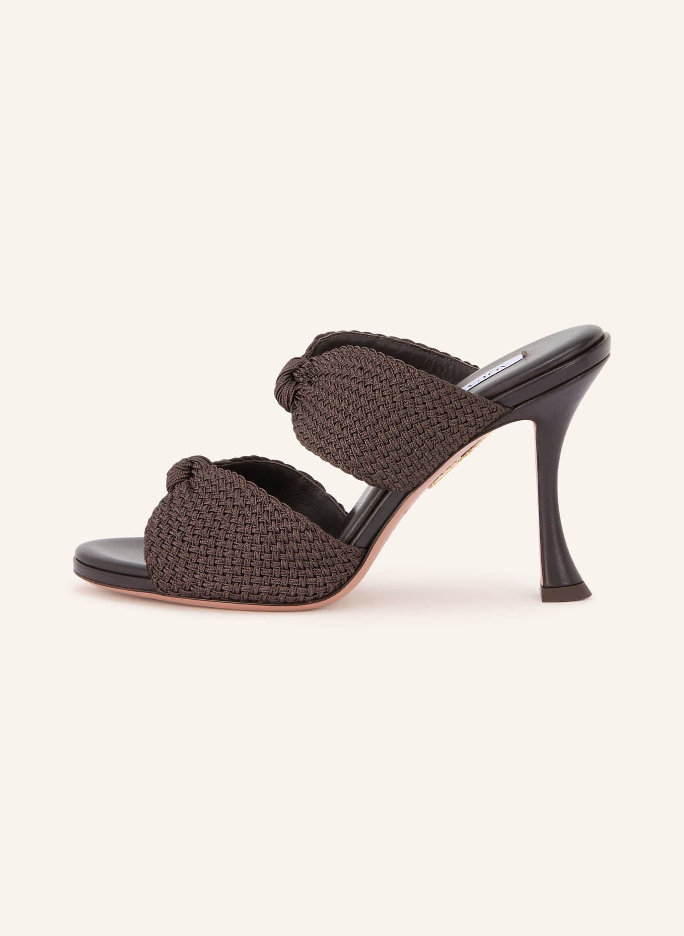 AQUAZZURA Mules SMILE: DUNKELBRAUN