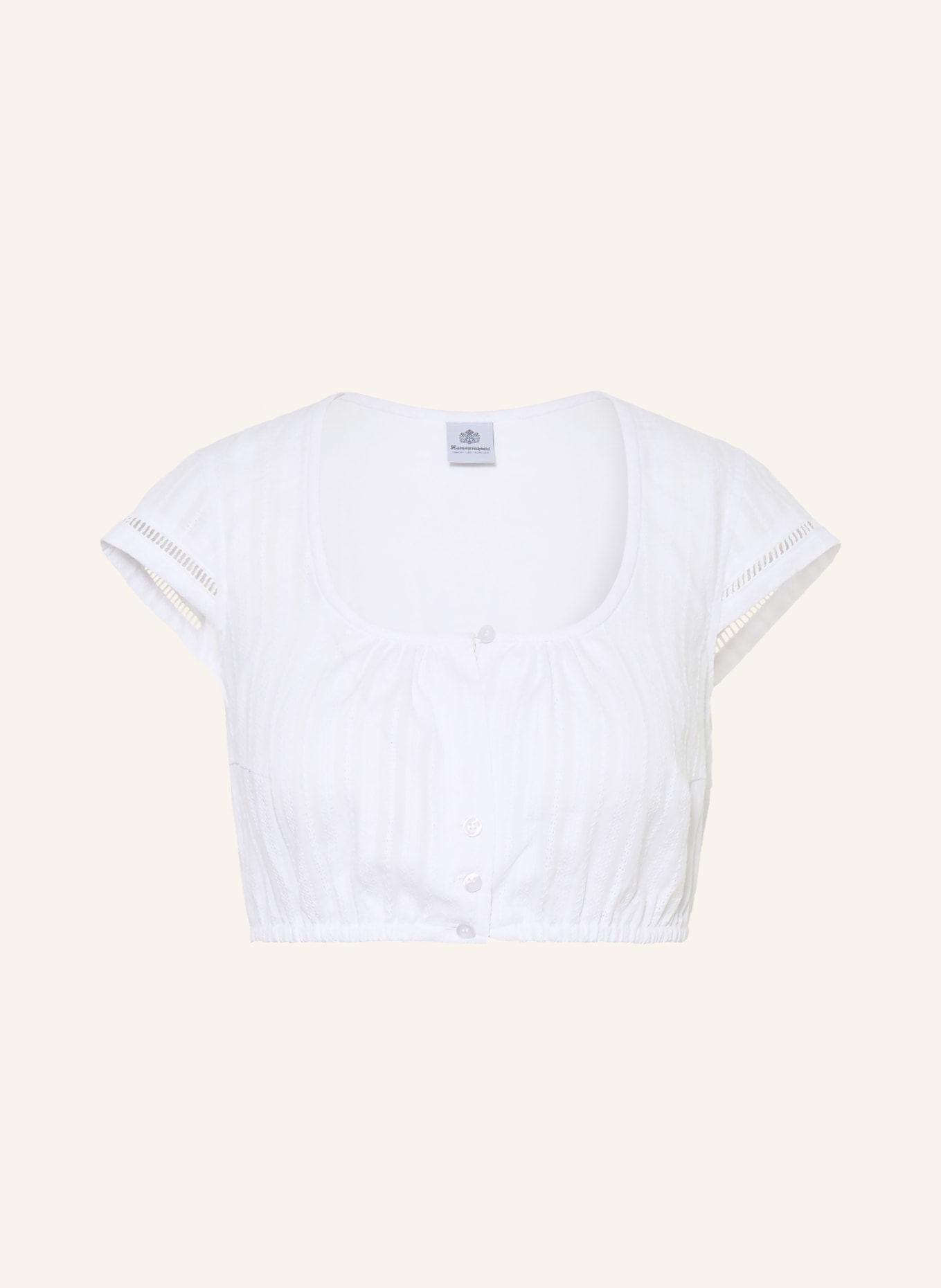 Hammerschmid Bluzka dirndl BIANKA: BIAŁY / BIAŁY