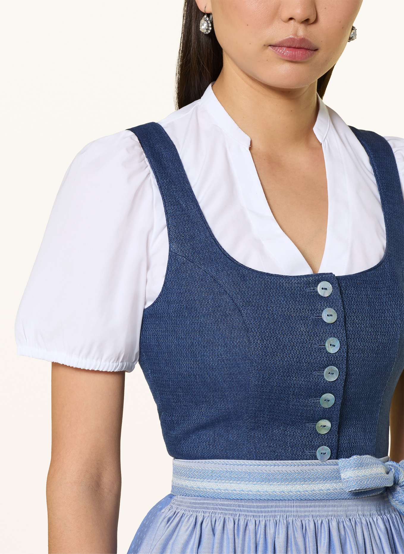 Hammerschmid Blouse de dirndl HANNE: BLANC