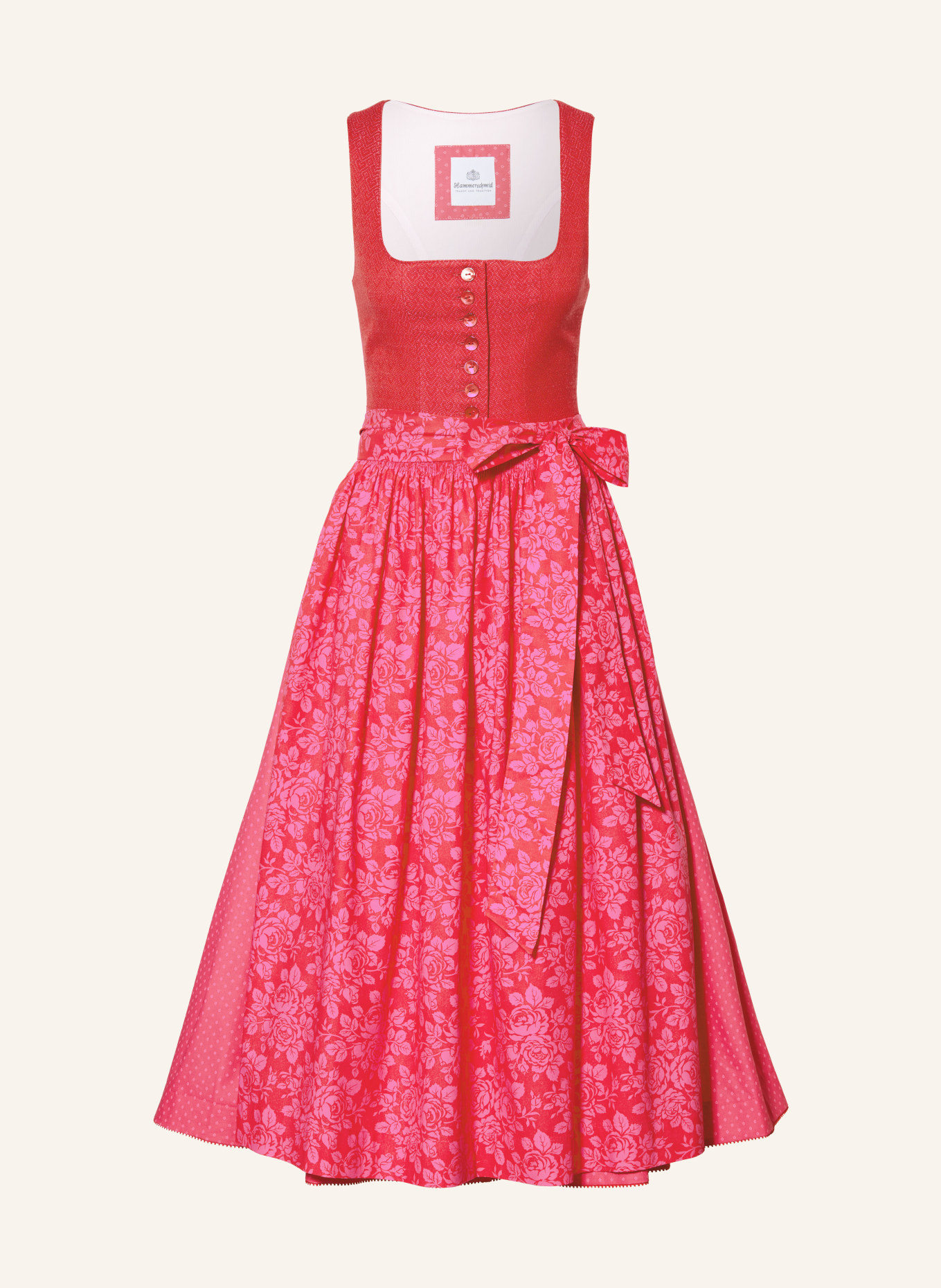 Hammerschmid Dirndl PILLERSEE: ROT / PINK