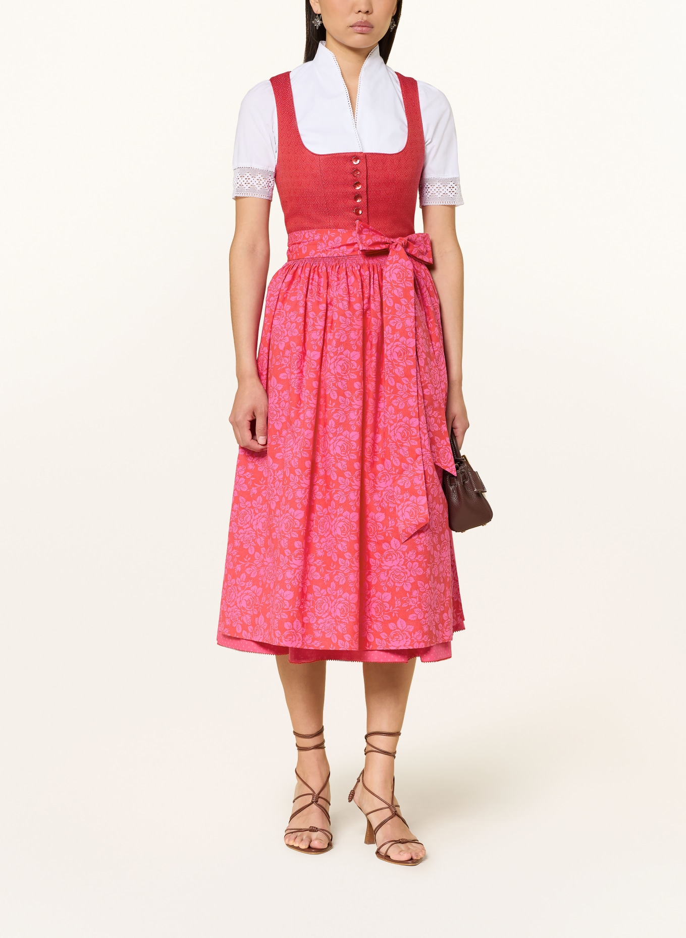 Hammerschmid Dirndl PILLERSEE: ROT / PINK