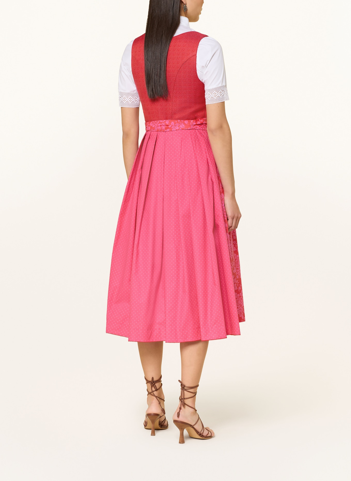 Hammerschmid Dirndl PILLERSEE: ROT / PINK