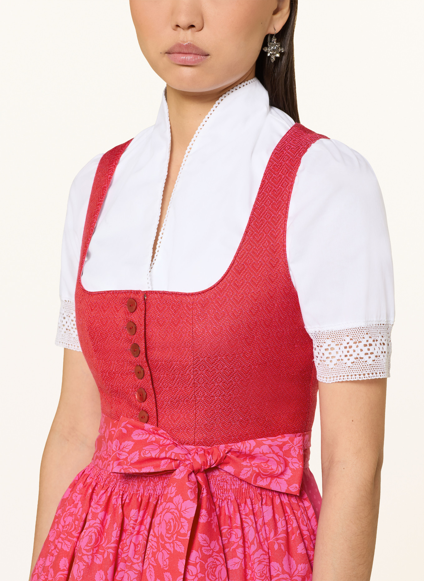 Hammerschmid Dirndl PILLERSEE: ROT / PINK