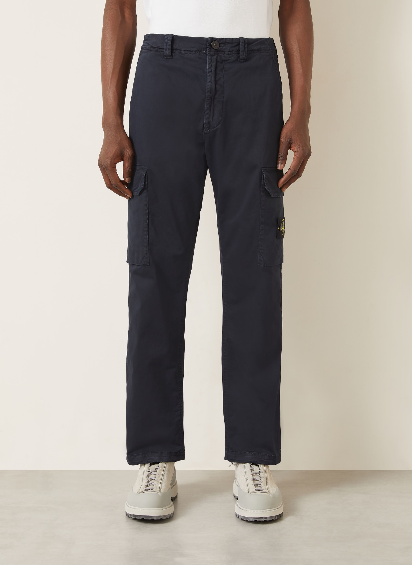 STONE ISLAND Cargohose Regular Fit: DUNKELBLAU