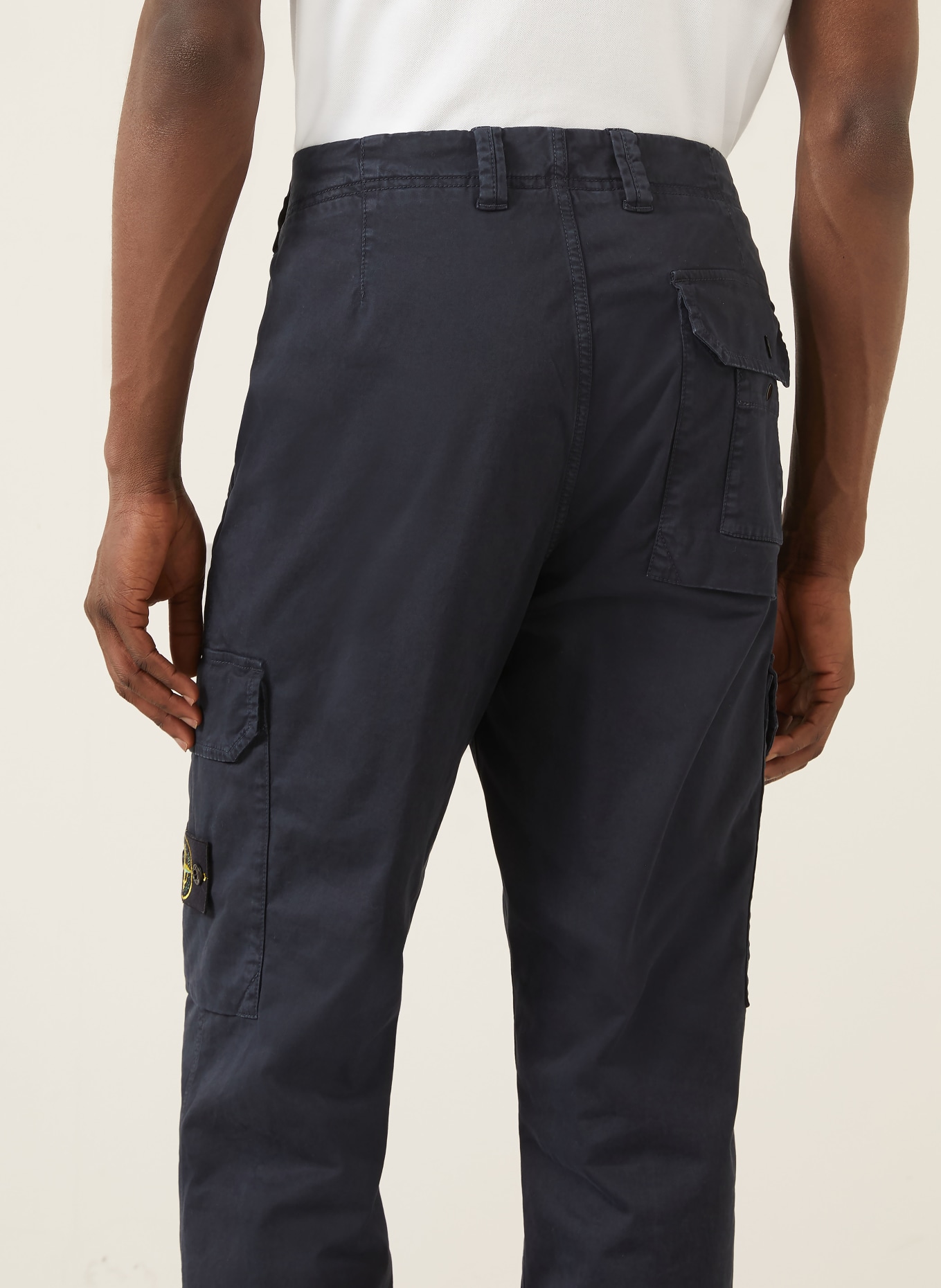 STONE ISLAND Cargohose Regular Fit: DUNKELBLAU