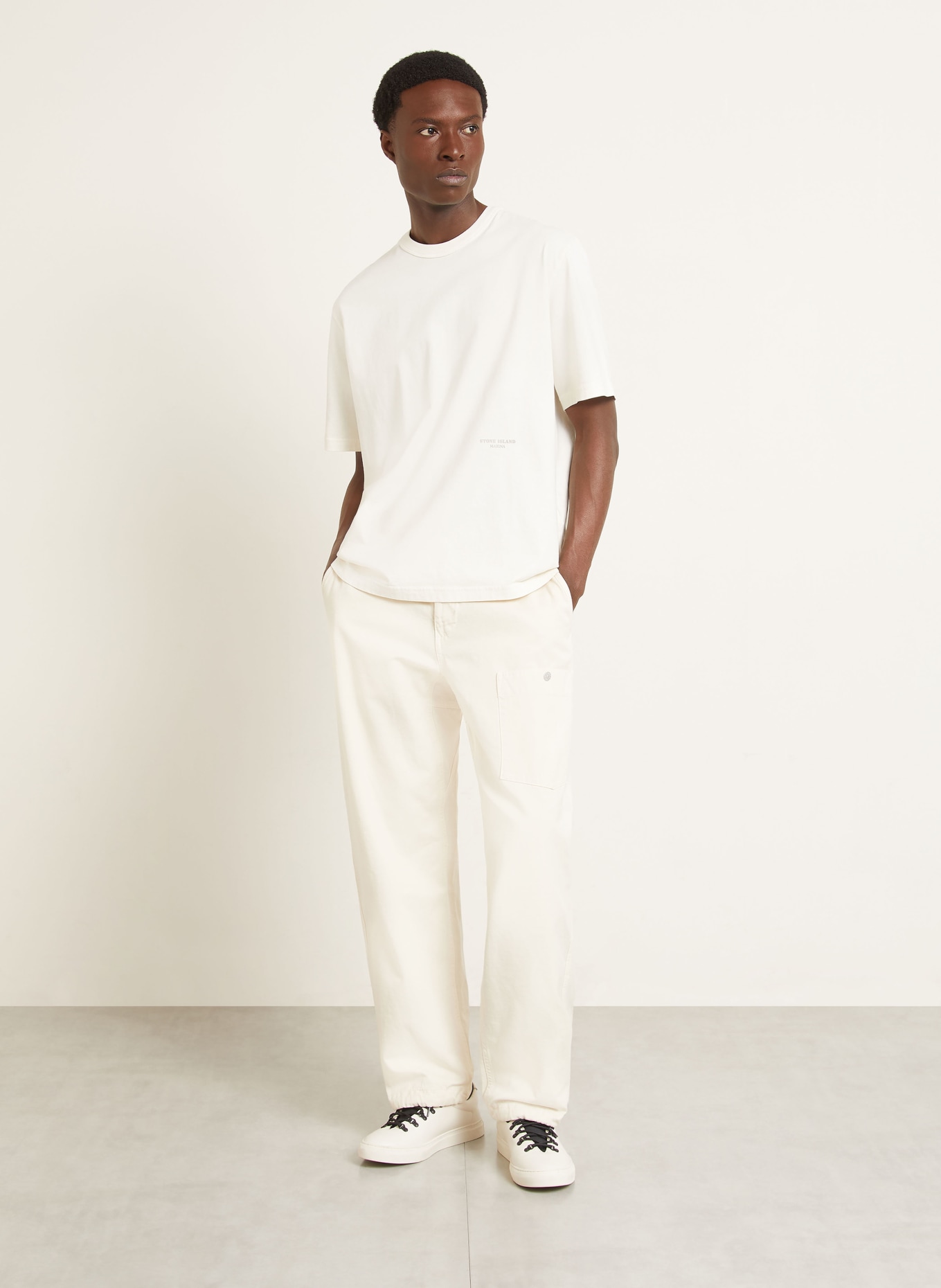 STONE ISLAND T-shirt: CREAM