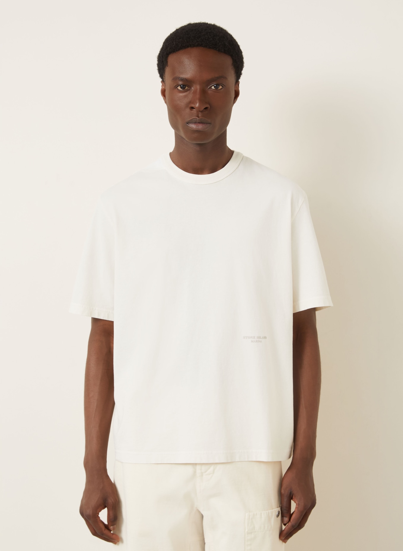 STONE ISLAND T-shirt: CREAM