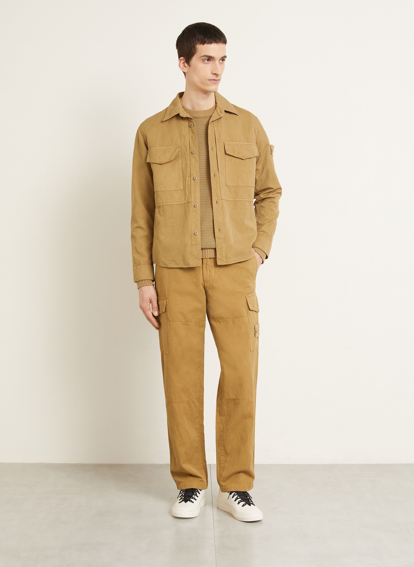 STONE ISLAND Cargohose Regular Fit: CAMEL