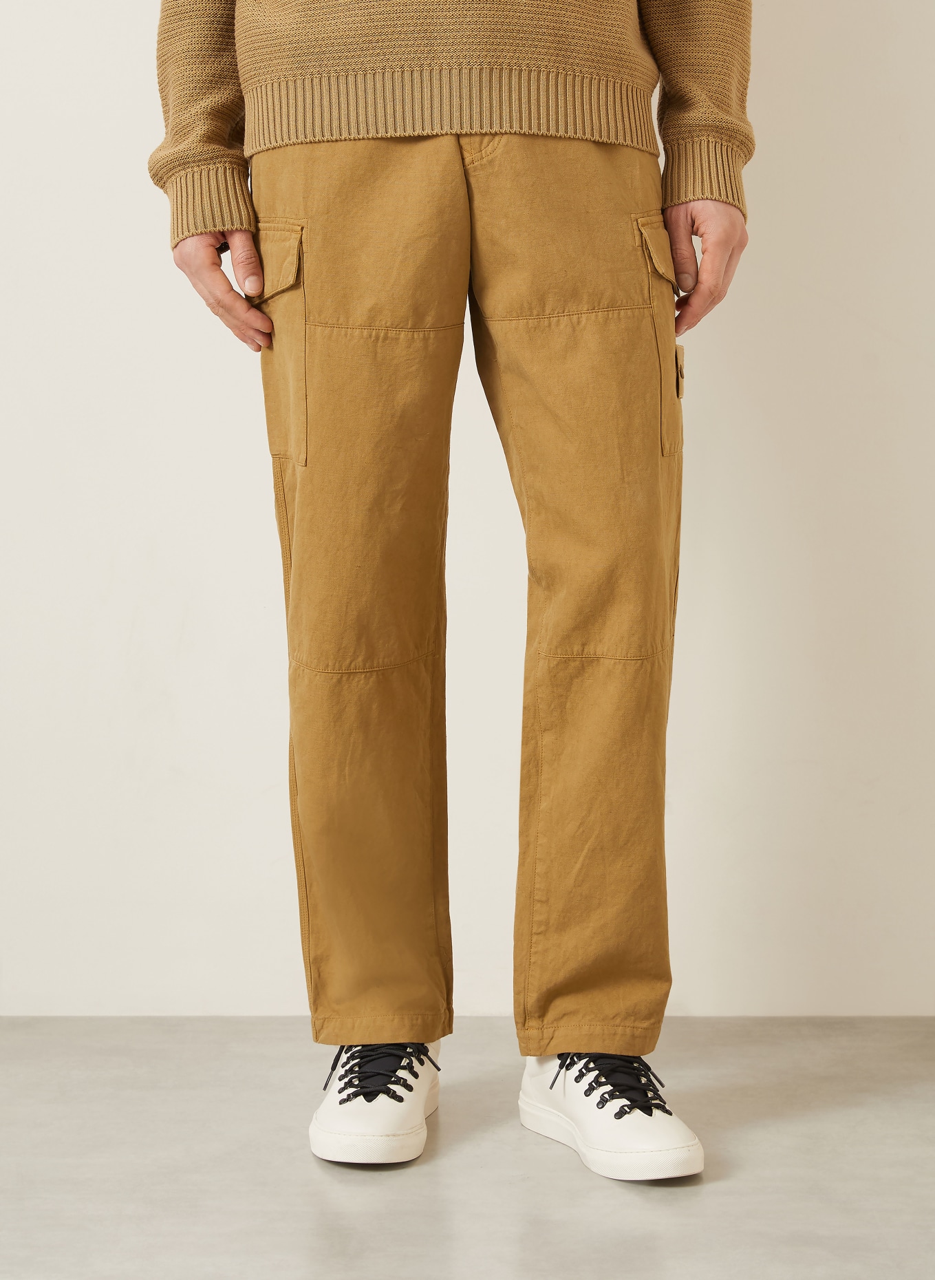 STONE ISLAND Cargohose Regular Fit: CAMEL