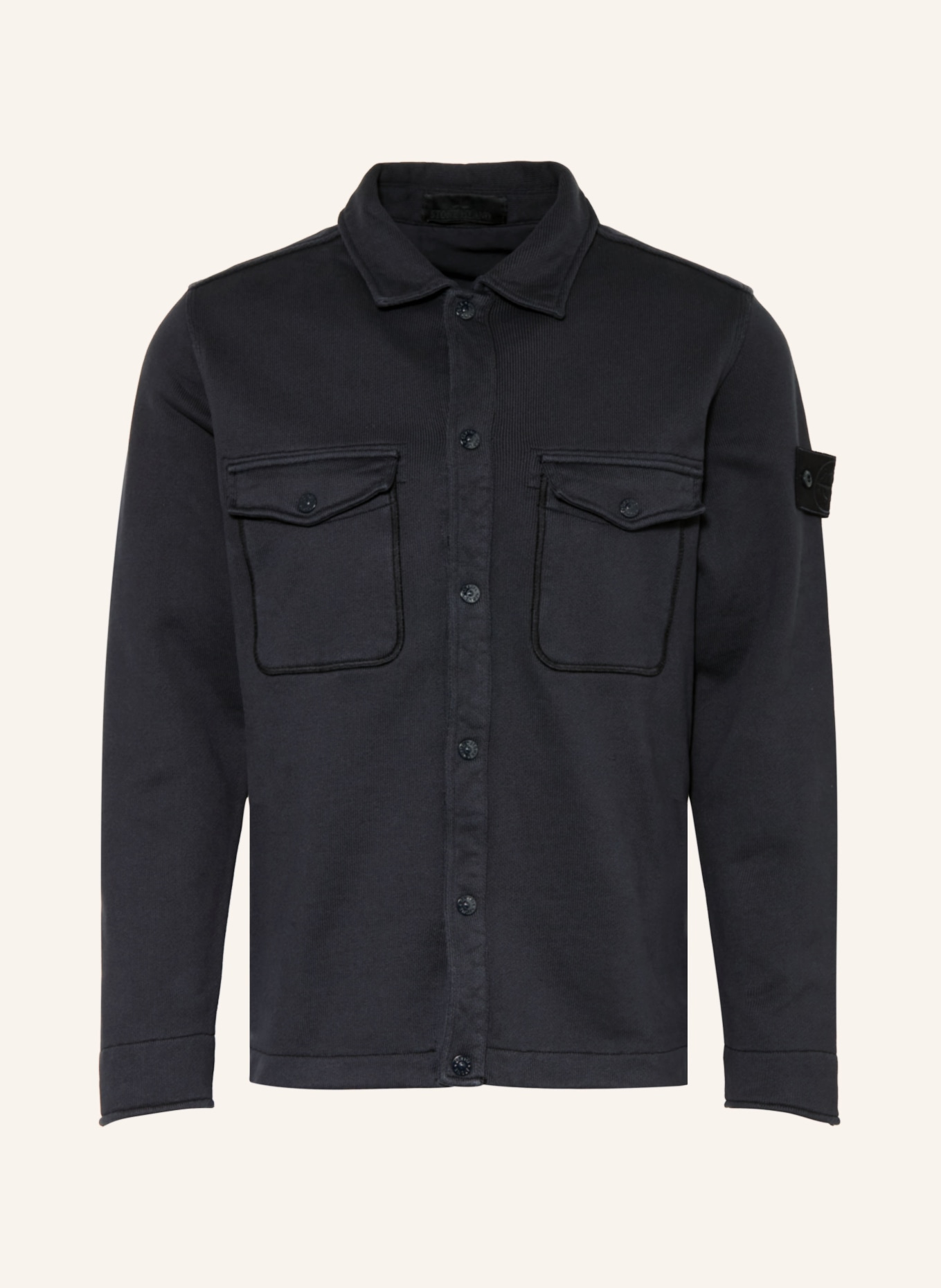STONE ISLAND Veste sweat GHOST: BLEU FONCÉ