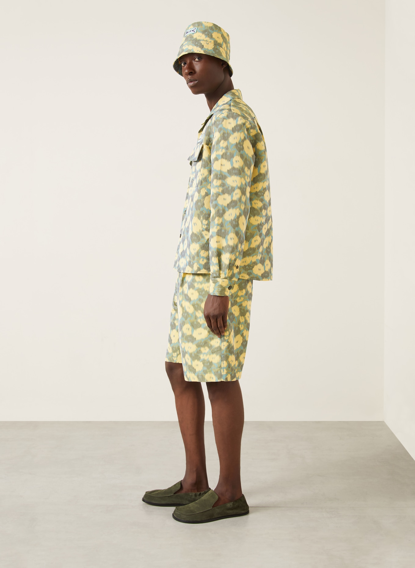 MARNI Shorts: GELB / GRAU / PETROL