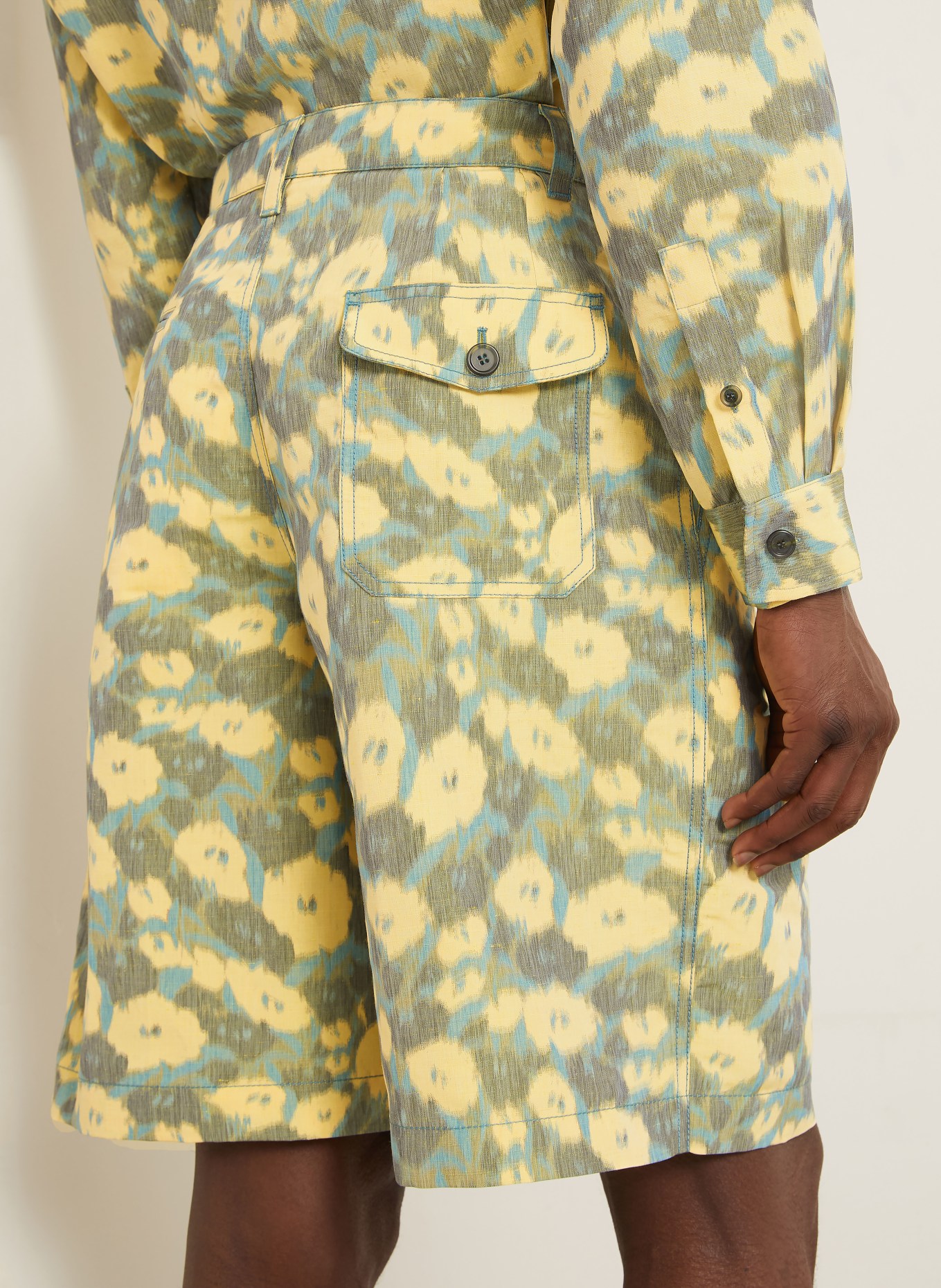 MARNI Shorts: GELB / GRAU / PETROL