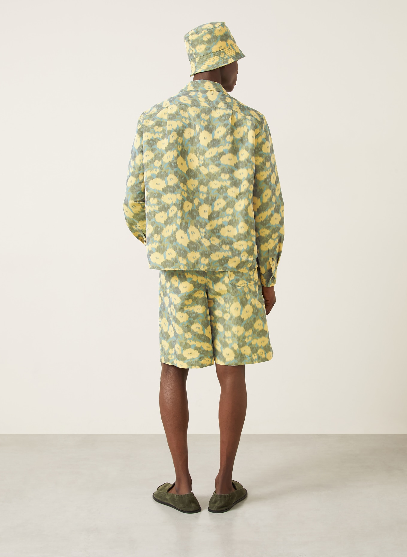 MARNI Overjacket: GELB / GRAU / BLAU