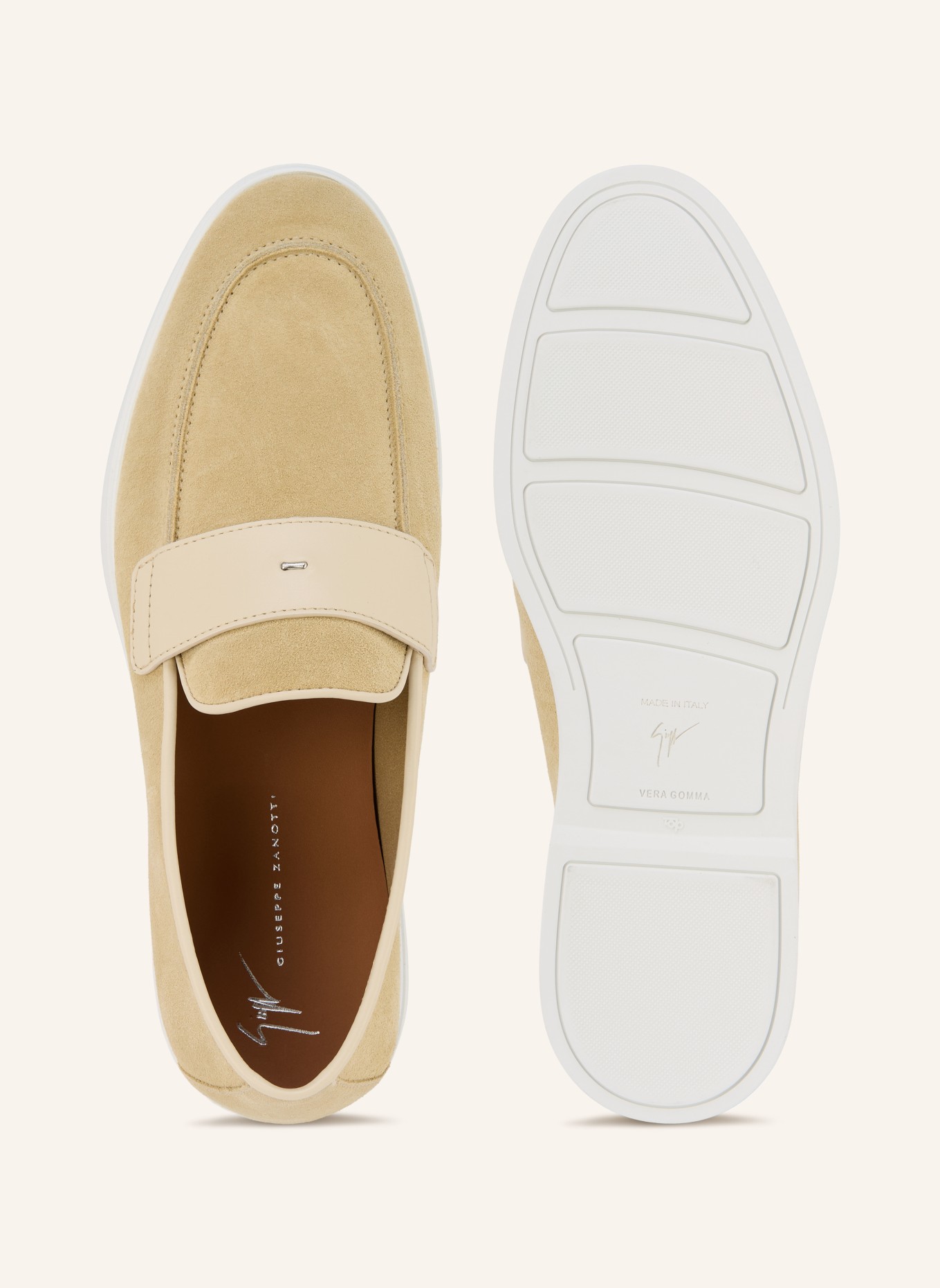 GIUSEPPE ZANOTTI DESIGN ANNAPURNA Loafers: BEIGE / ECRU