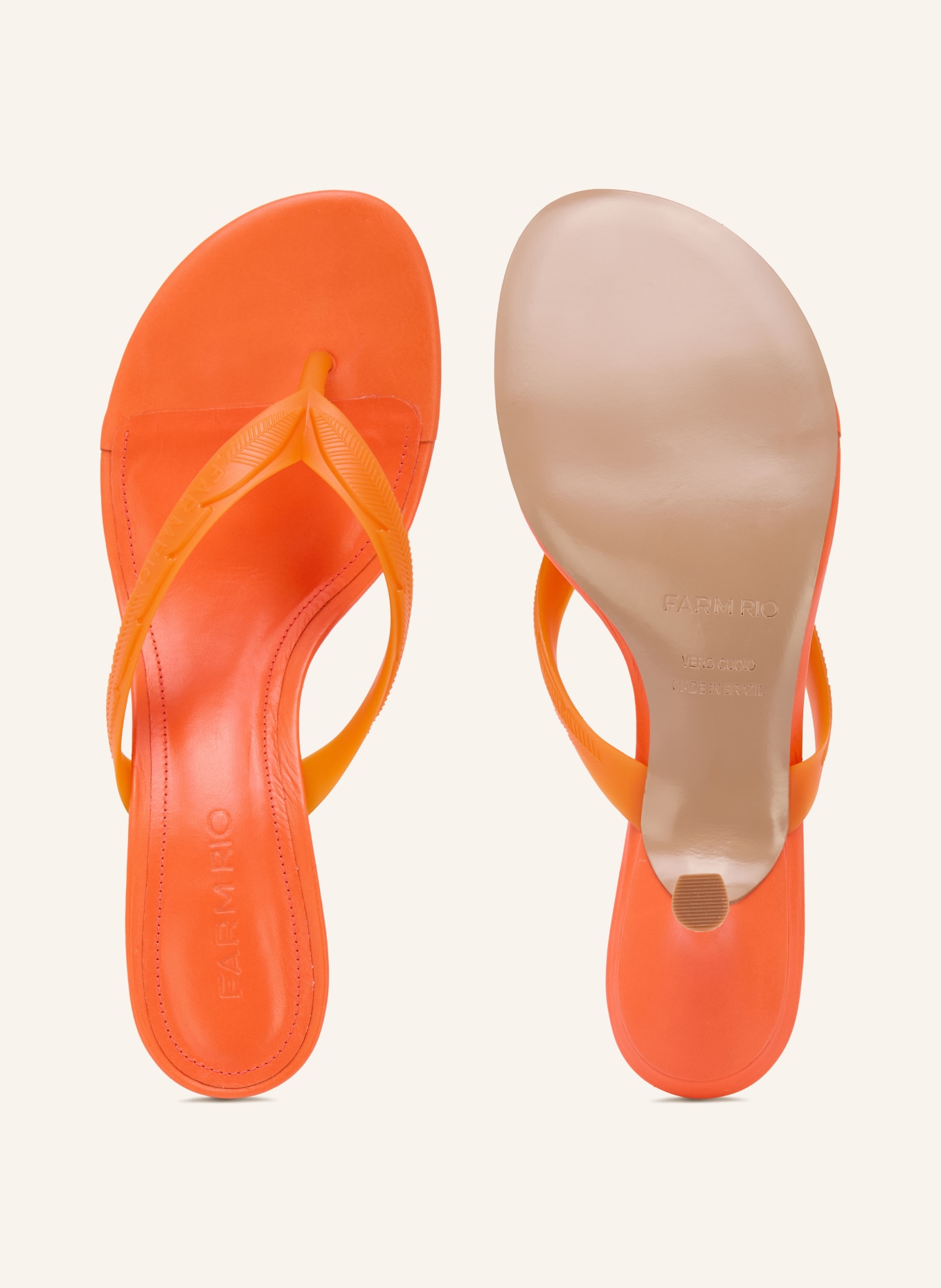 FARM RIO Prstové sandály ROB: ORANŽOVÁ