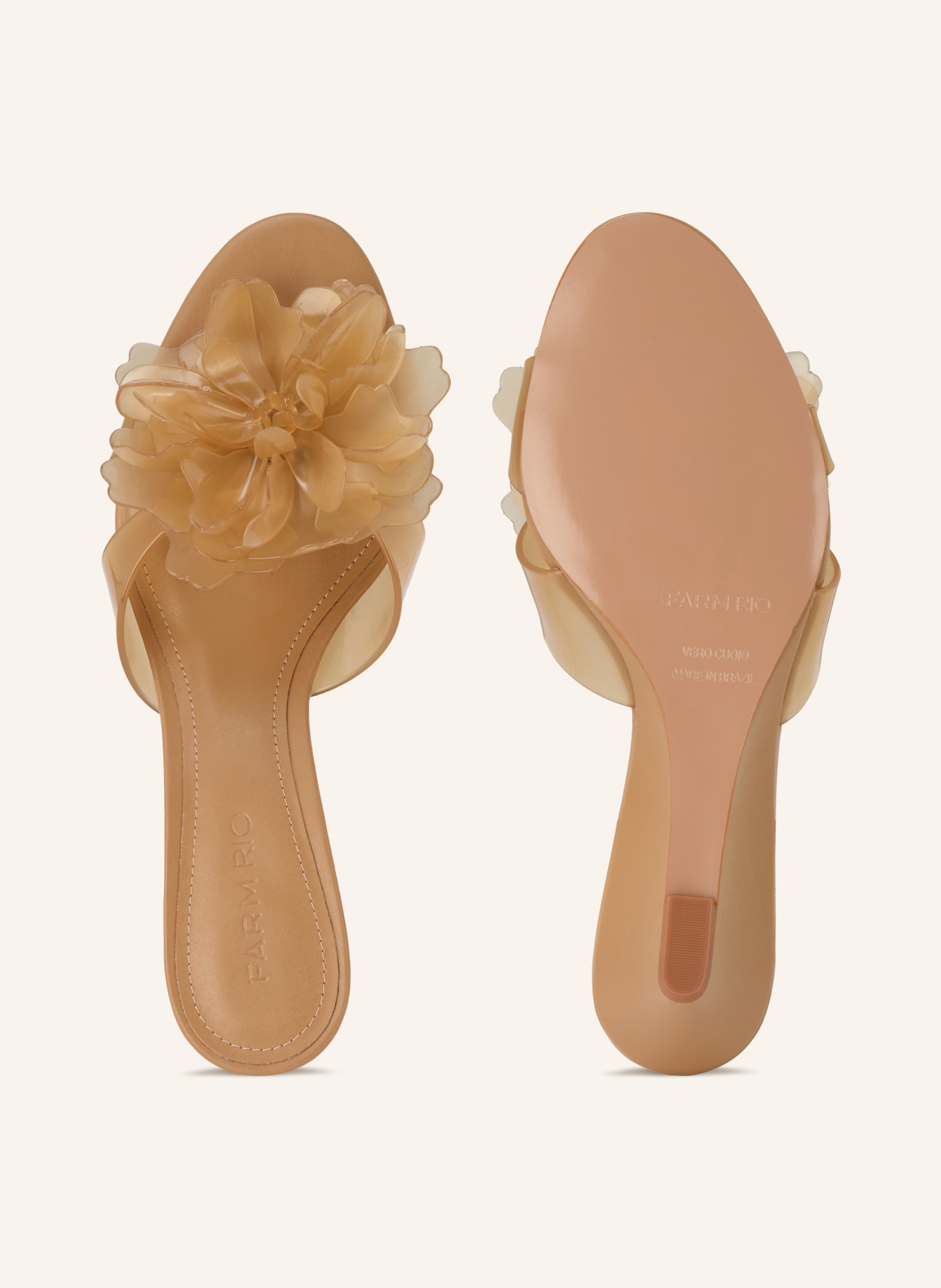 FARM RIO Klínové boty FLOWER JELLY: BÉŽOVÁ