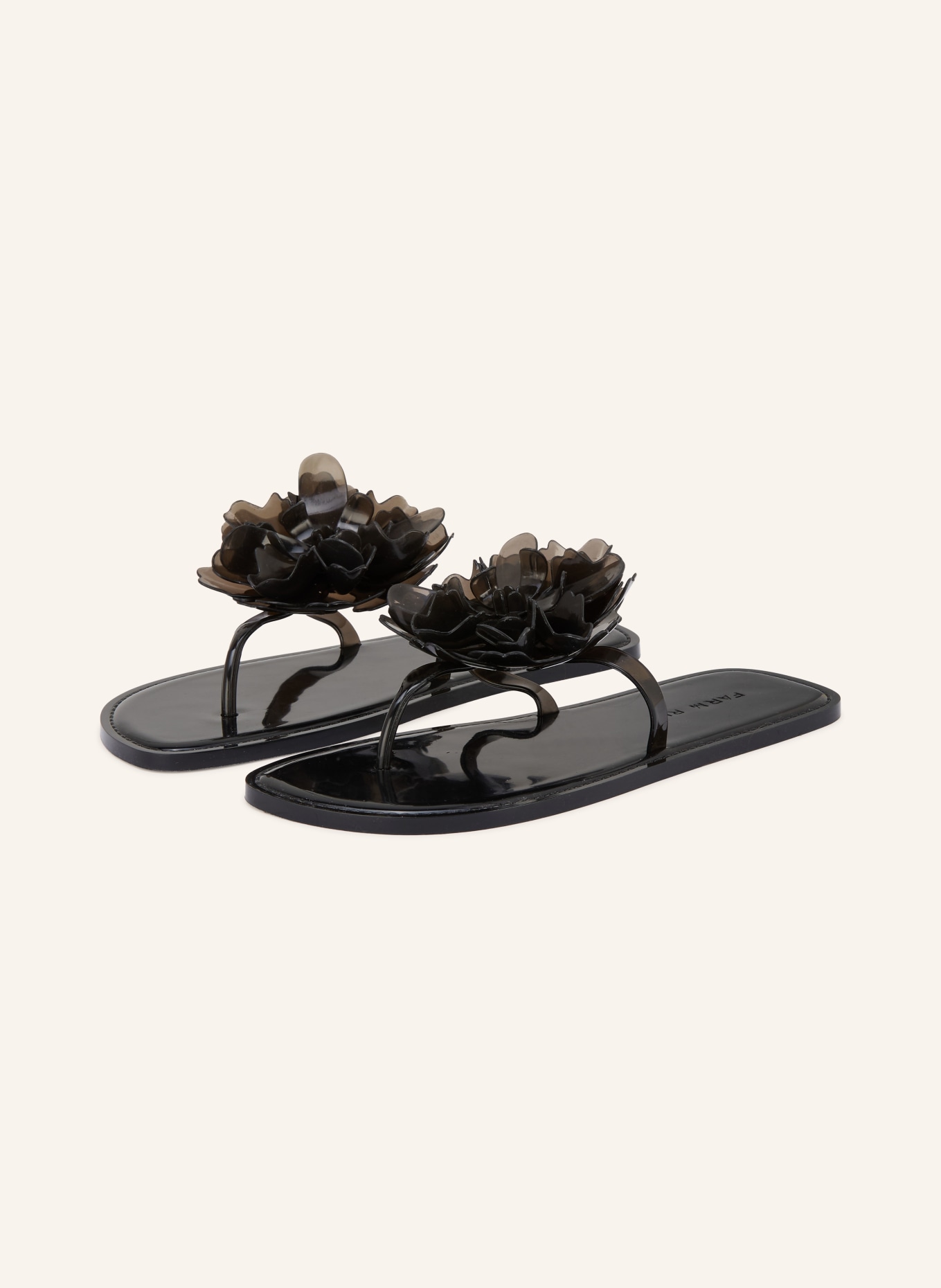 FARM RIO FLOWER JELLY Toe Separators: BLACK