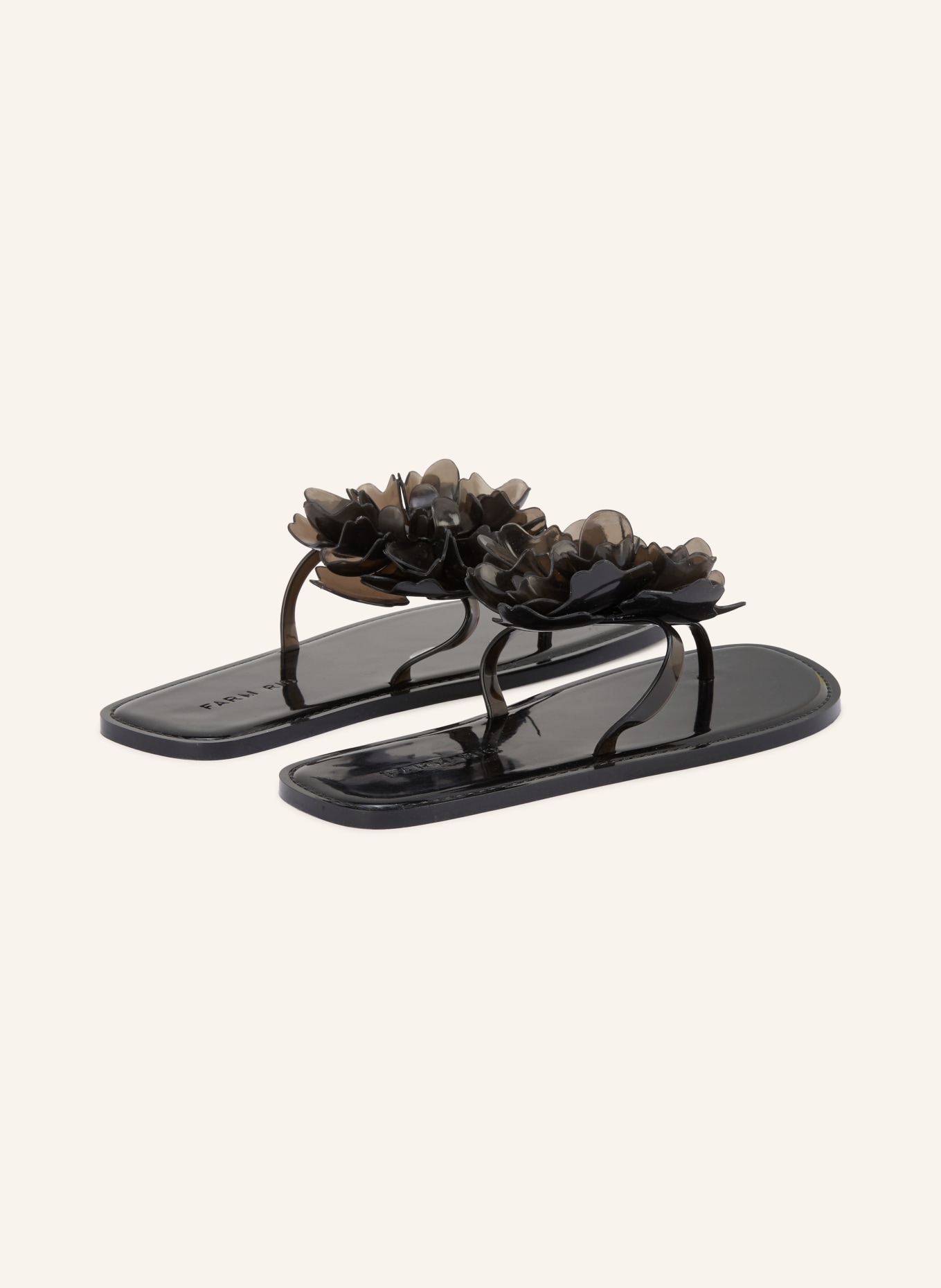 FARM RIO FLOWER JELLY Toe Separators: BLACK