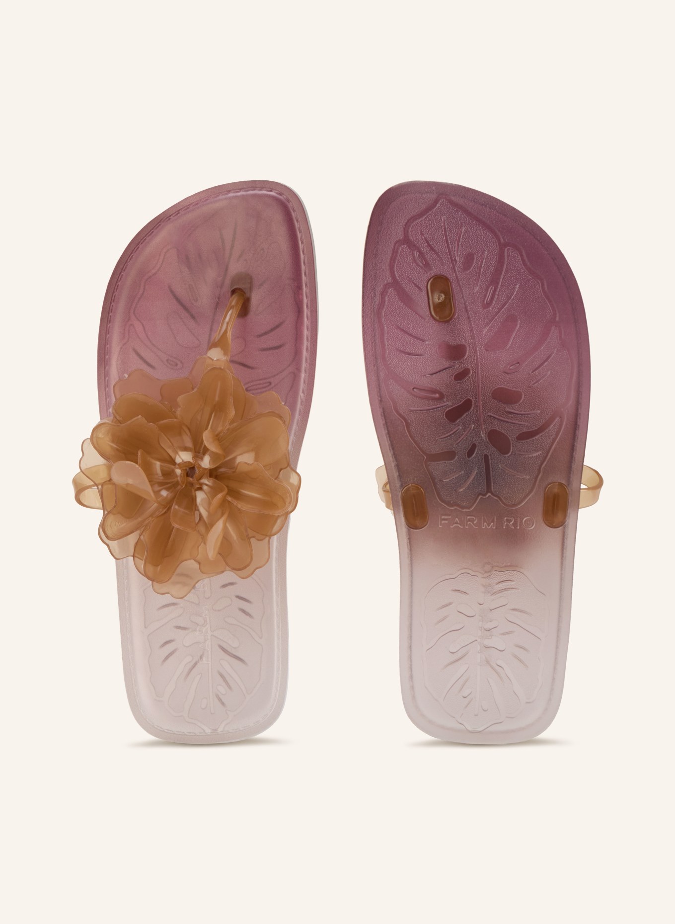 FARM RIO FLOWER JELLY Toe Separators: BEIGE