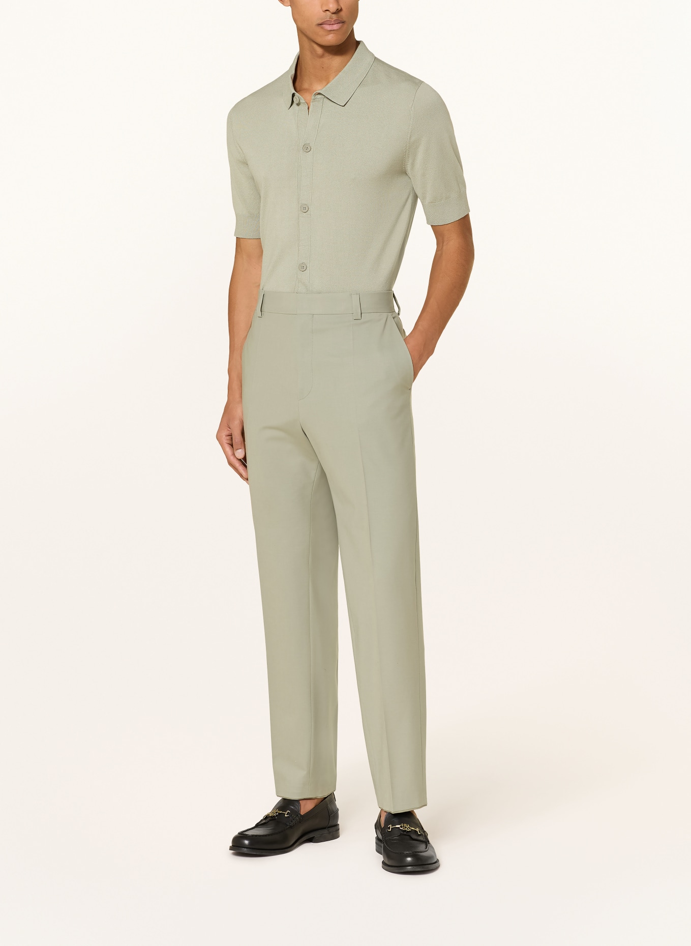 HUGO TEAGAN Regular Fit Suit Pants: 337 LIGHT/PASTEL GREEN