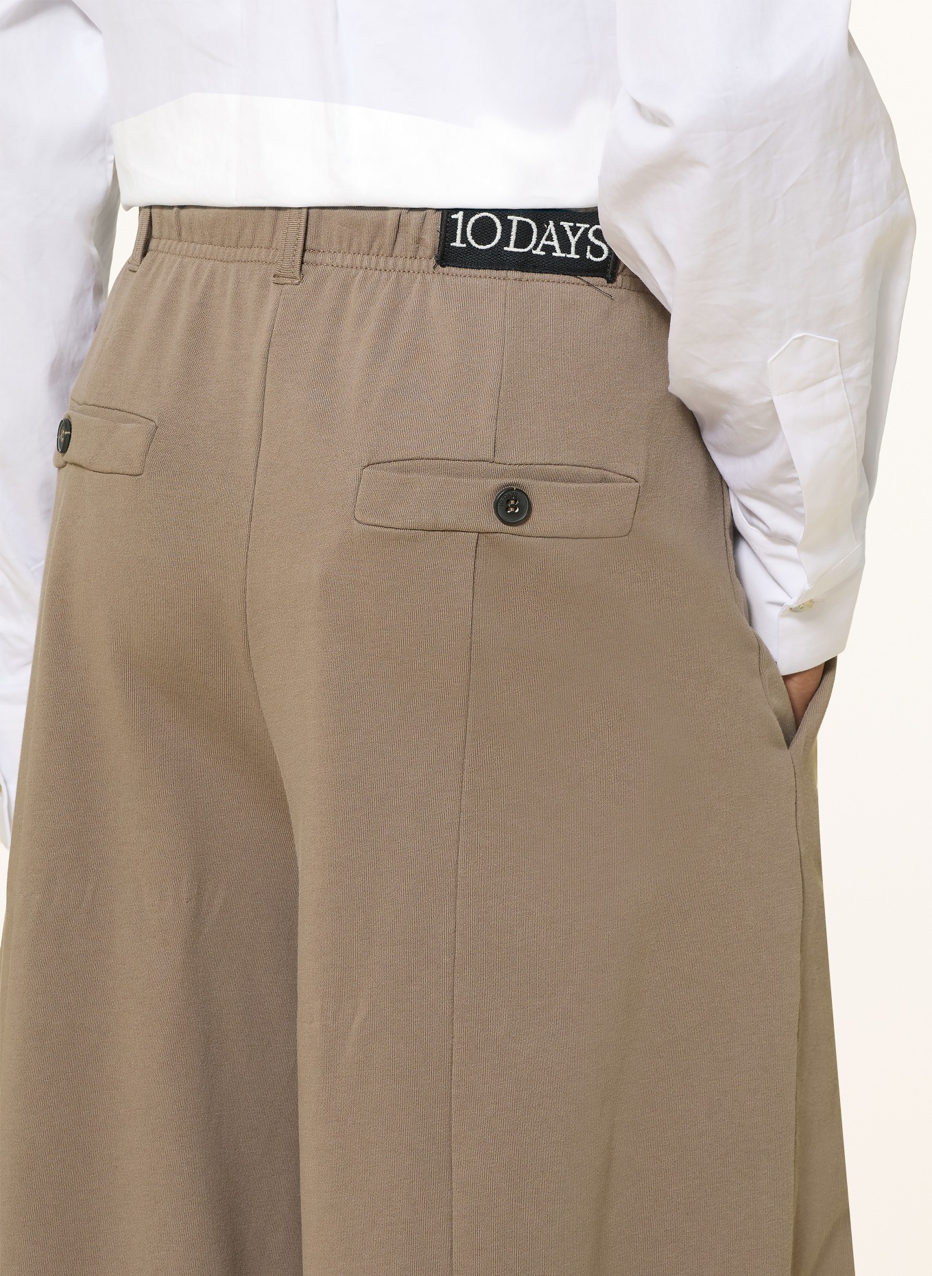 10DAYS Sweatpants: TAUPE