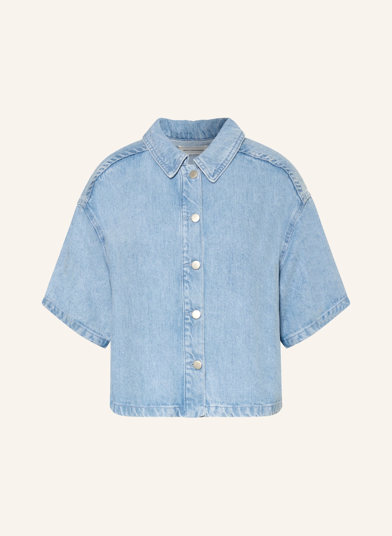 MSCH COPENHAGEN Denim Blouse MSCHSAPHINA: LIGHT BLUE