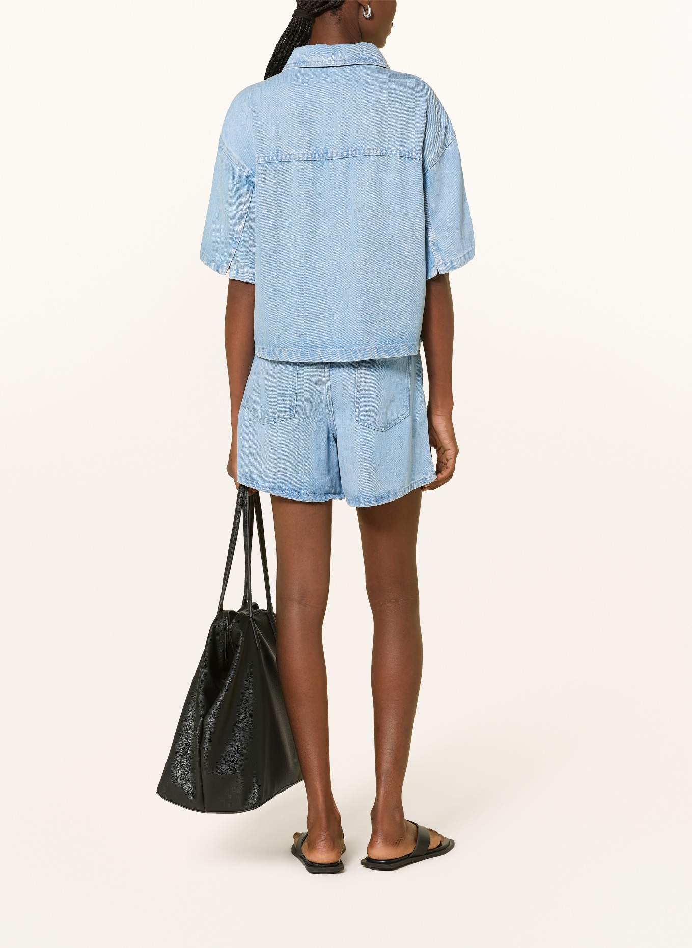 MSCH COPENHAGEN Denim Blouse MSCHSAPHINA: LIGHT BLUE