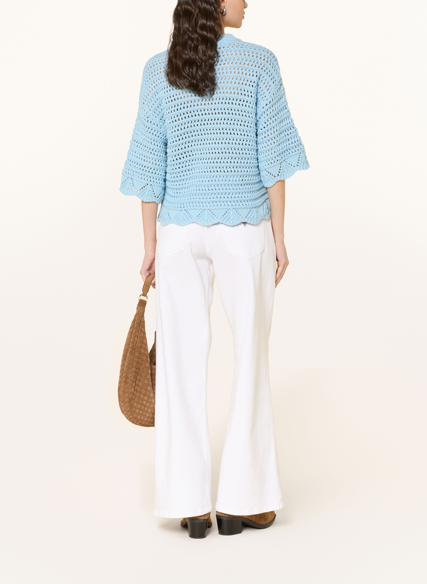 MSCH COPENHAGEN MSCHTABITHA FAIRYN Knit Sweatshirt: LIGHT BLUE