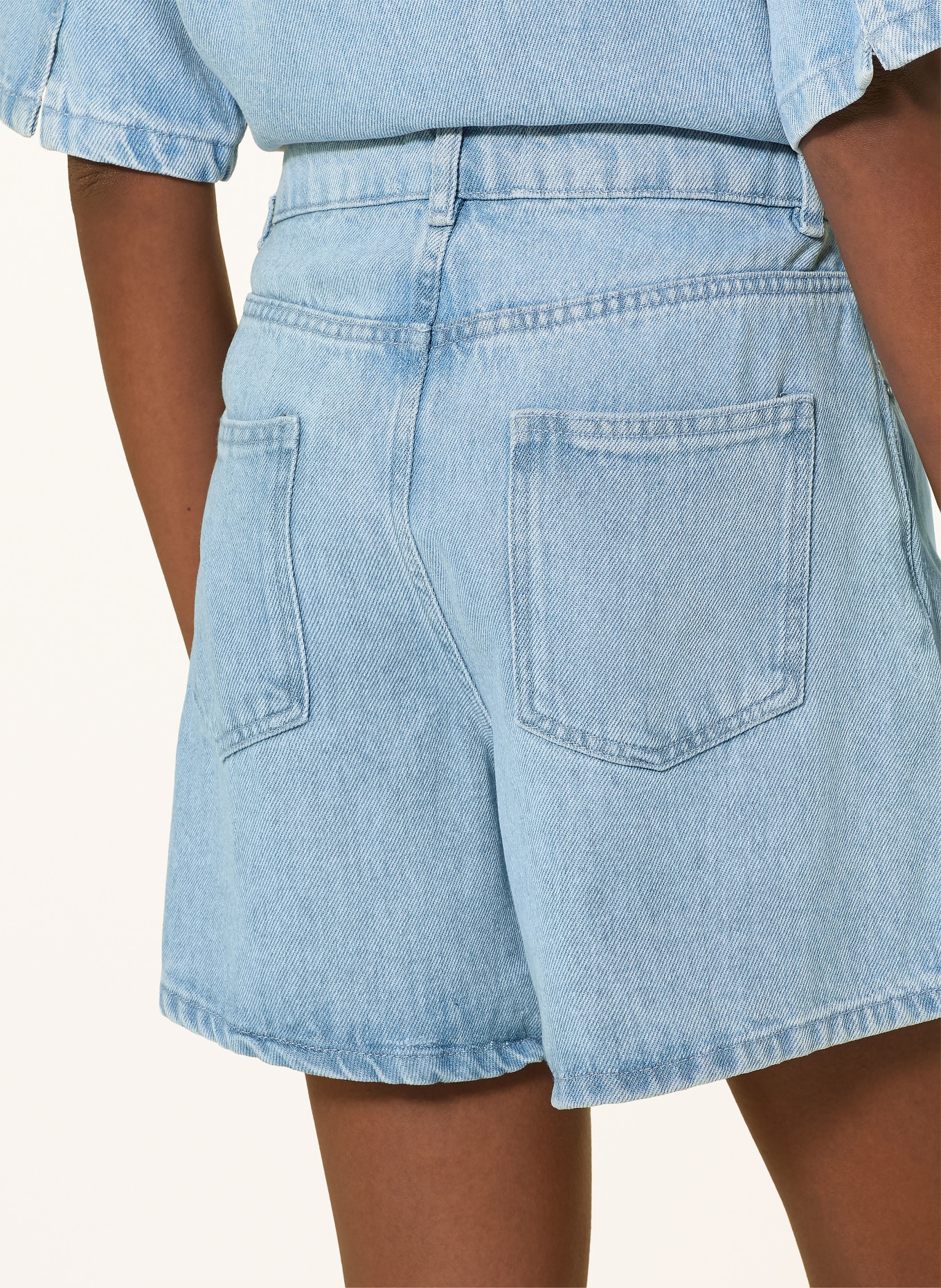 MSCH COPENHAGEN Jeansshorts SAPHINA: Light Blue Wash