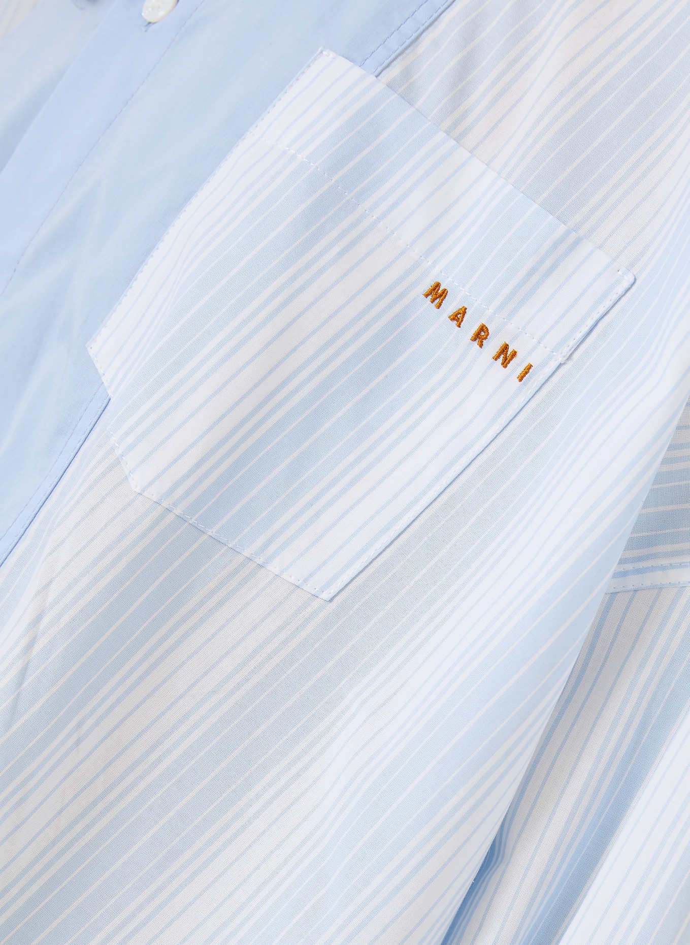 MARNI Bluzka w stylu oversize: JASNONIEBIESKI / SZARONIEBIESKI / BIAŁY