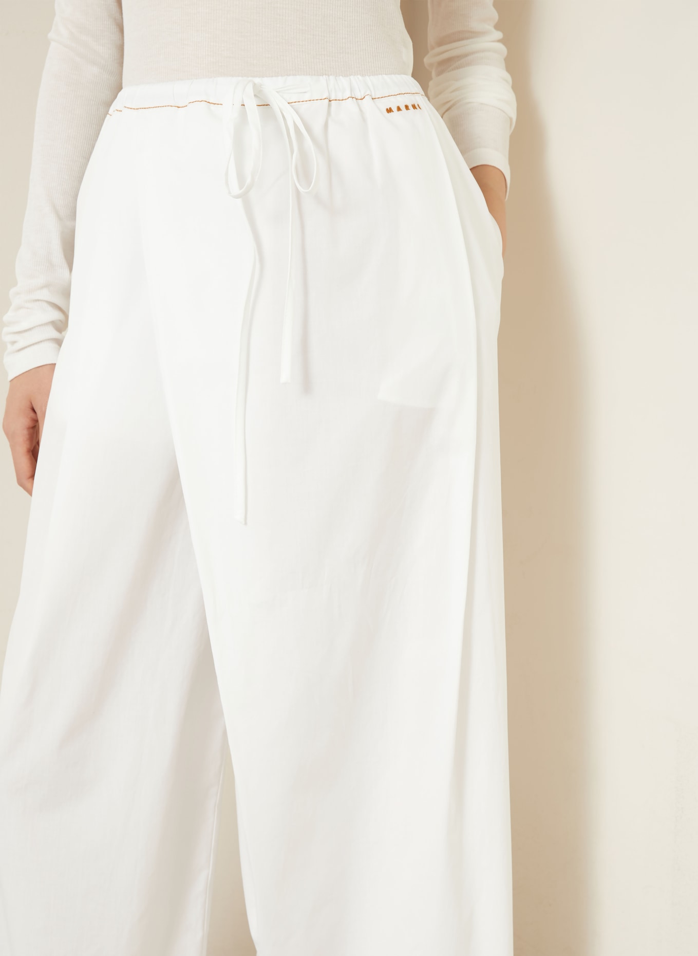 MARNI Hose: WEISS