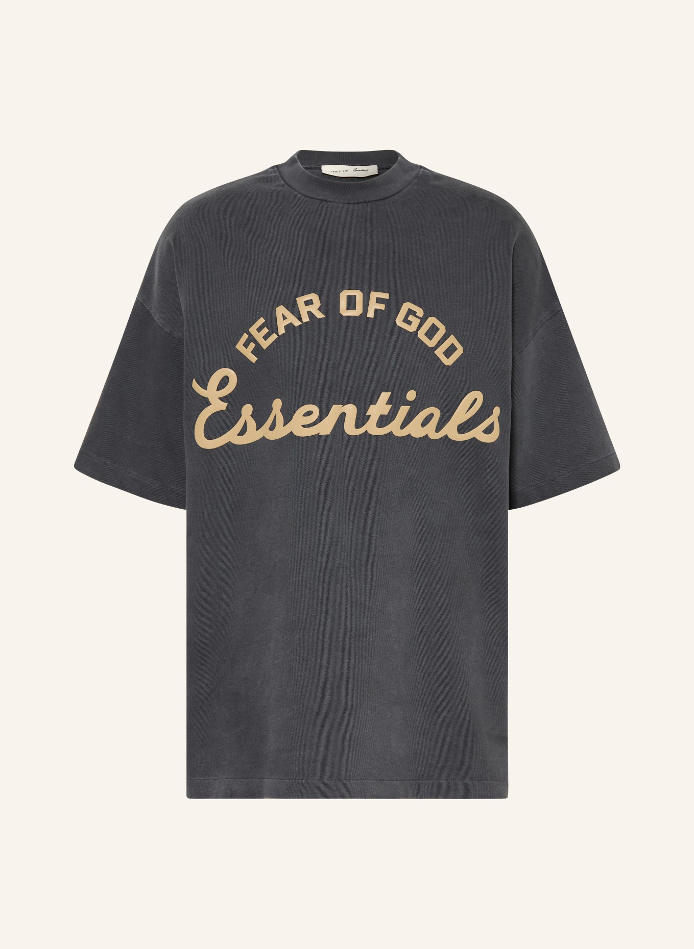 ESSENTIALS - FEAR OF GOD Oversized-Sweatshirt: DUNKELGRAU / BEIGE