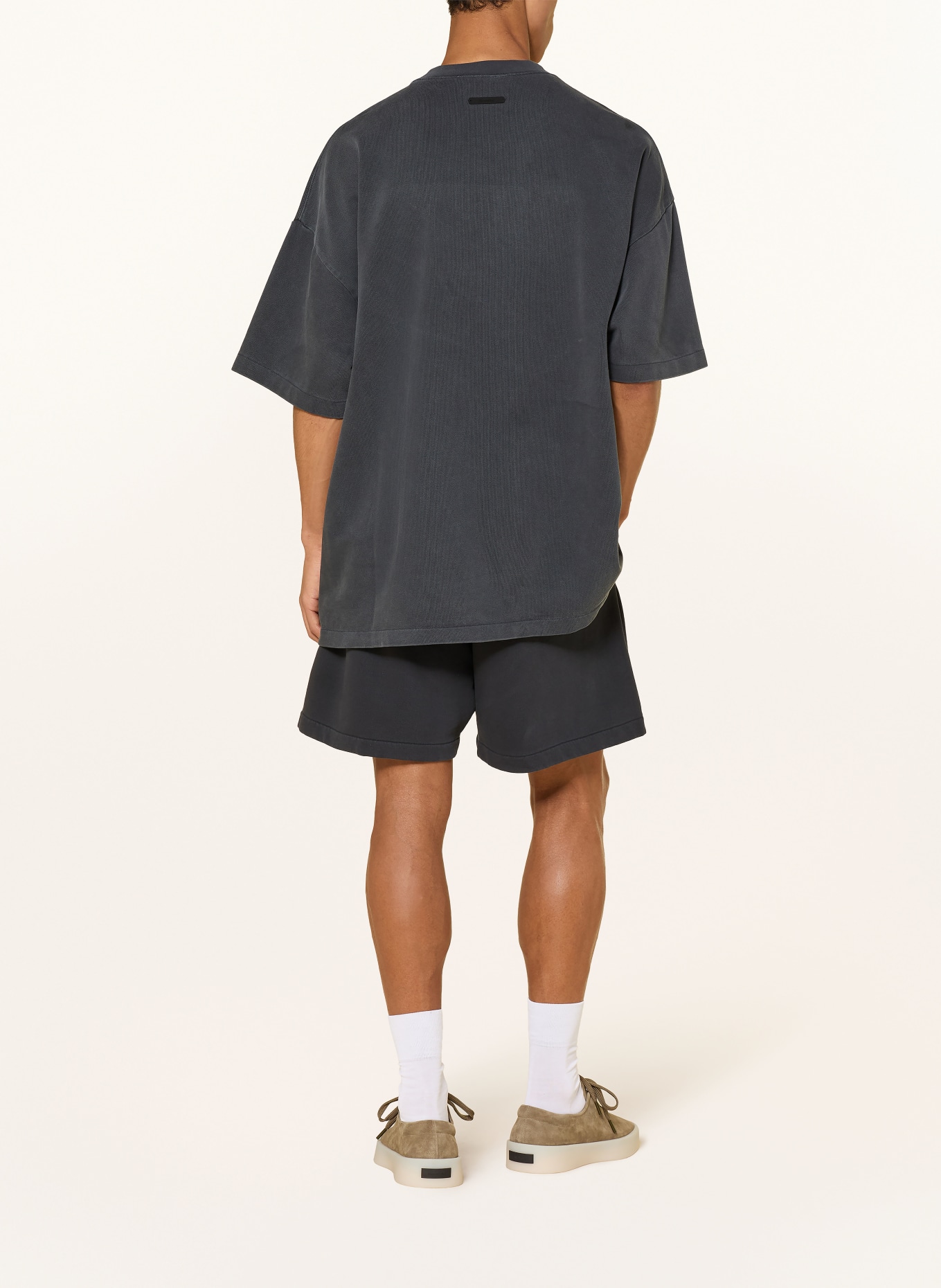 ESSENTIALS - FEAR OF GOD Oversized-Sweatshirt: DUNKELGRAU / BEIGE