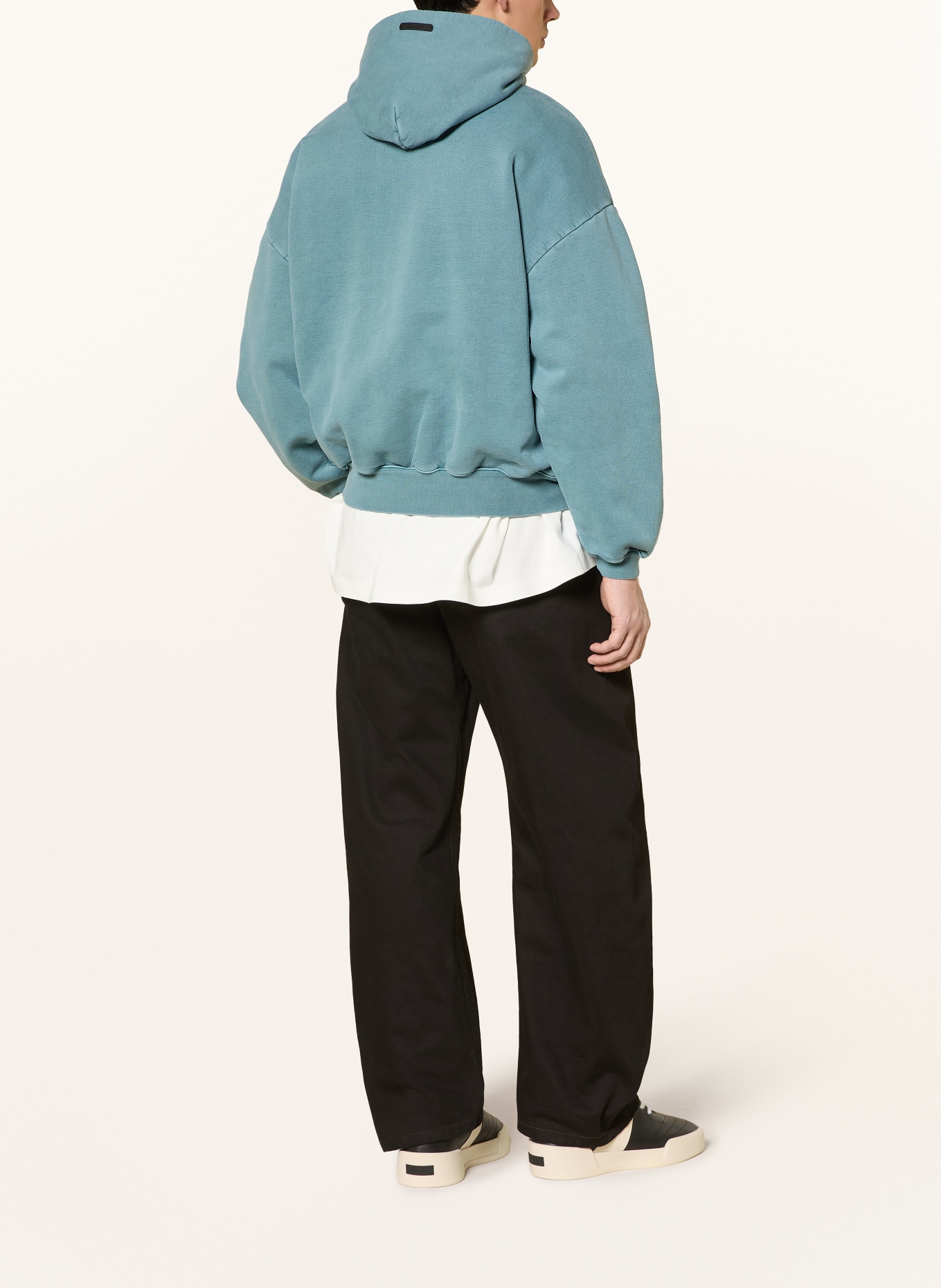 ESSENTIALS - FEAR OF GOD Oversized-Hoodie: PETROL