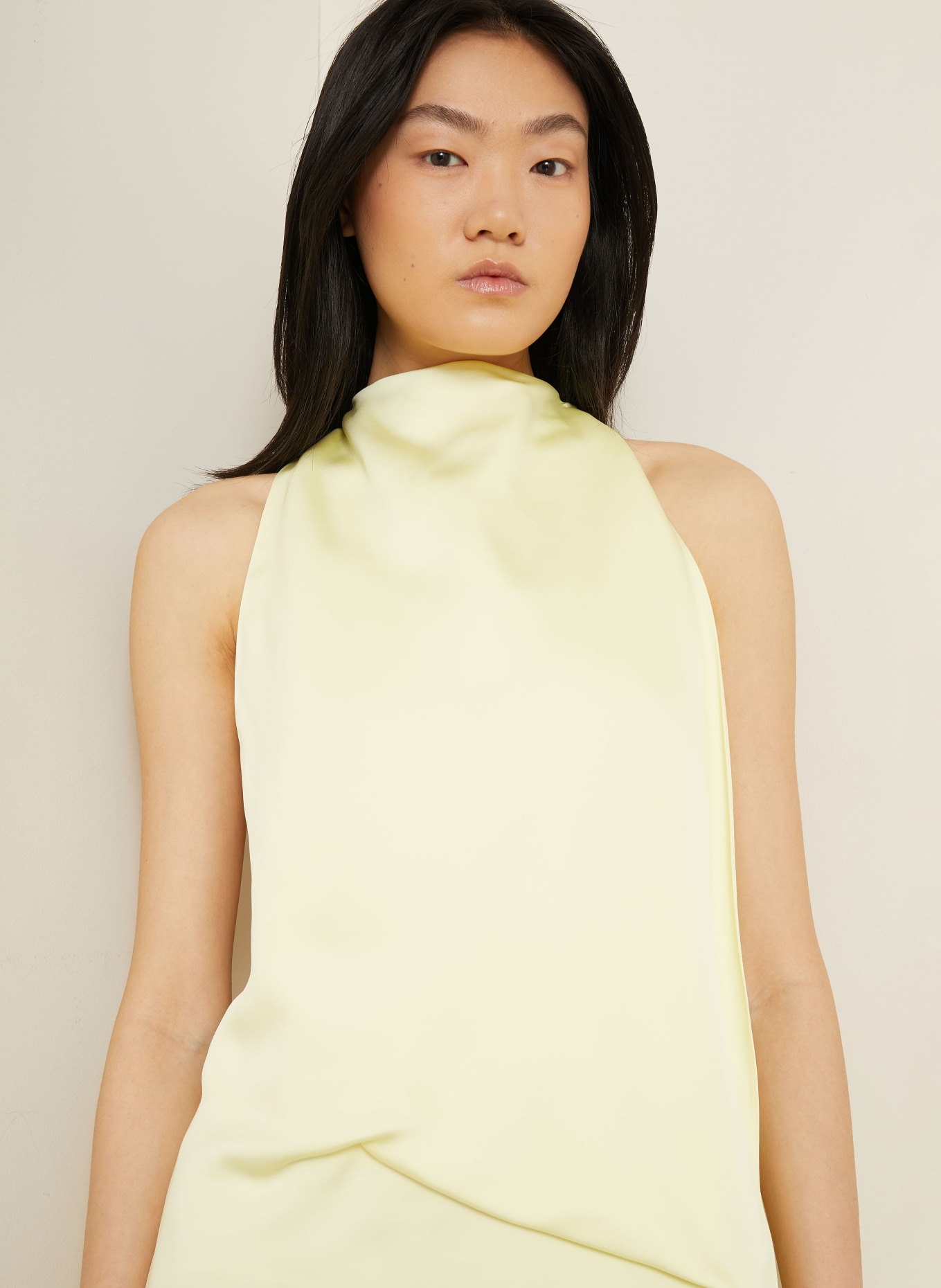 SPORTMAX DOLMEN Evening Gown: LIGHT YELLOW