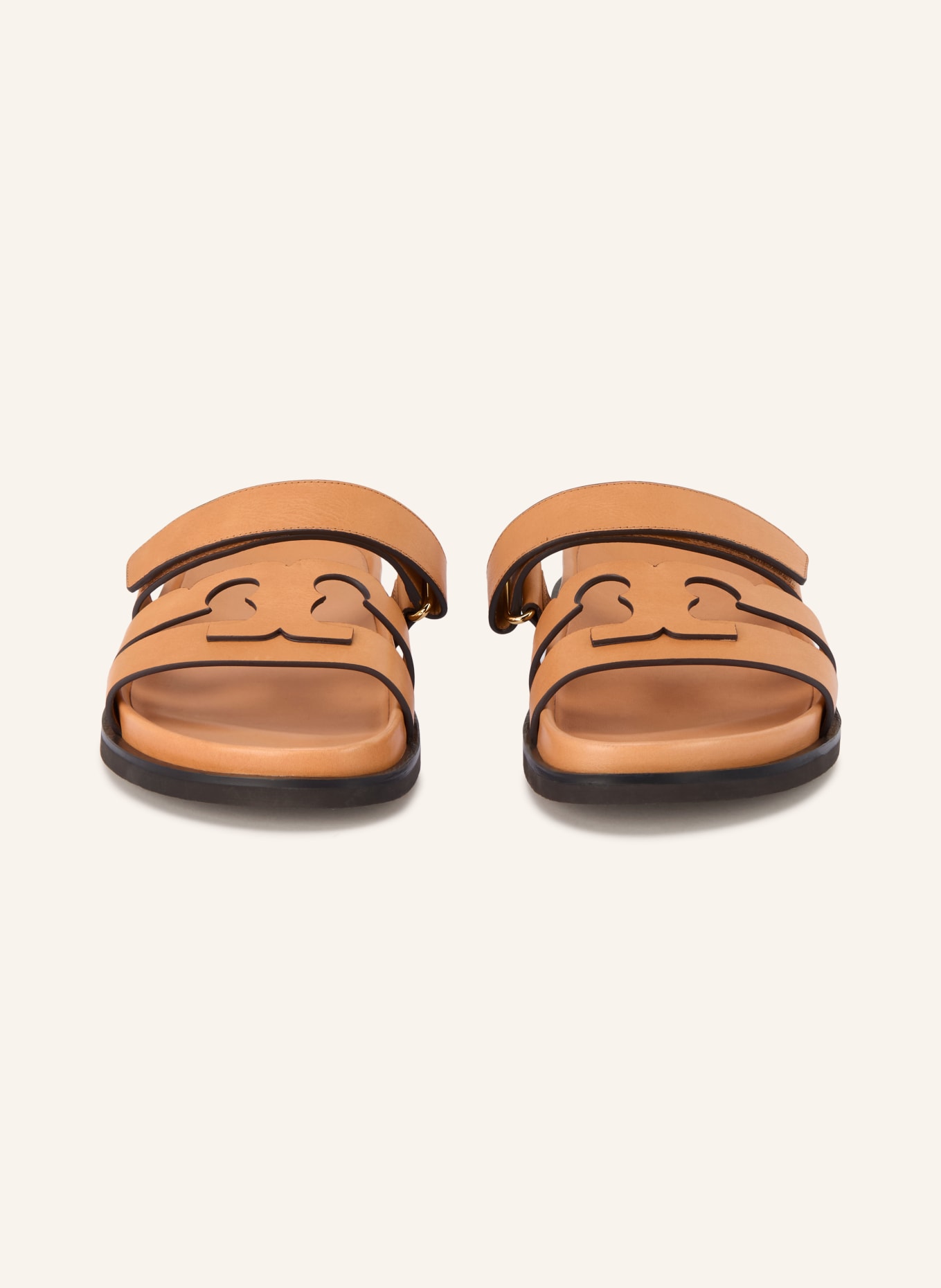 TORY BURCH Mules INES: MARRON / OR