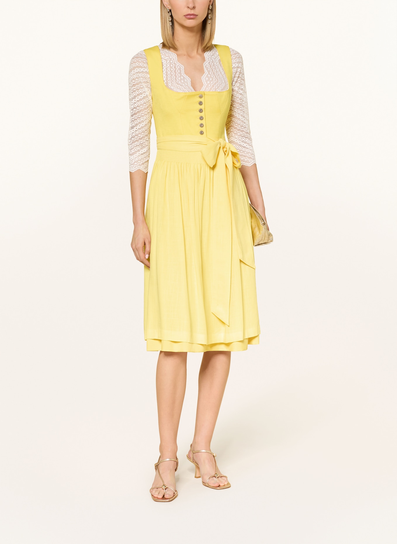 KRÜGER Dirndl FRIEDERIKE: GELB