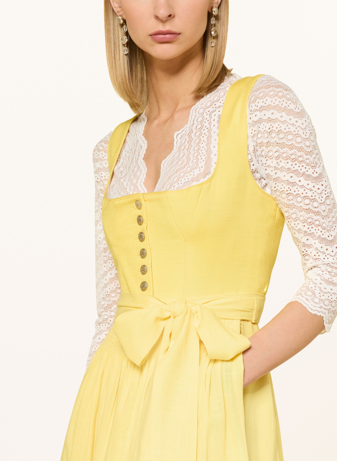 KRÜGER Dirndl FRIEDERIKE: GELB
